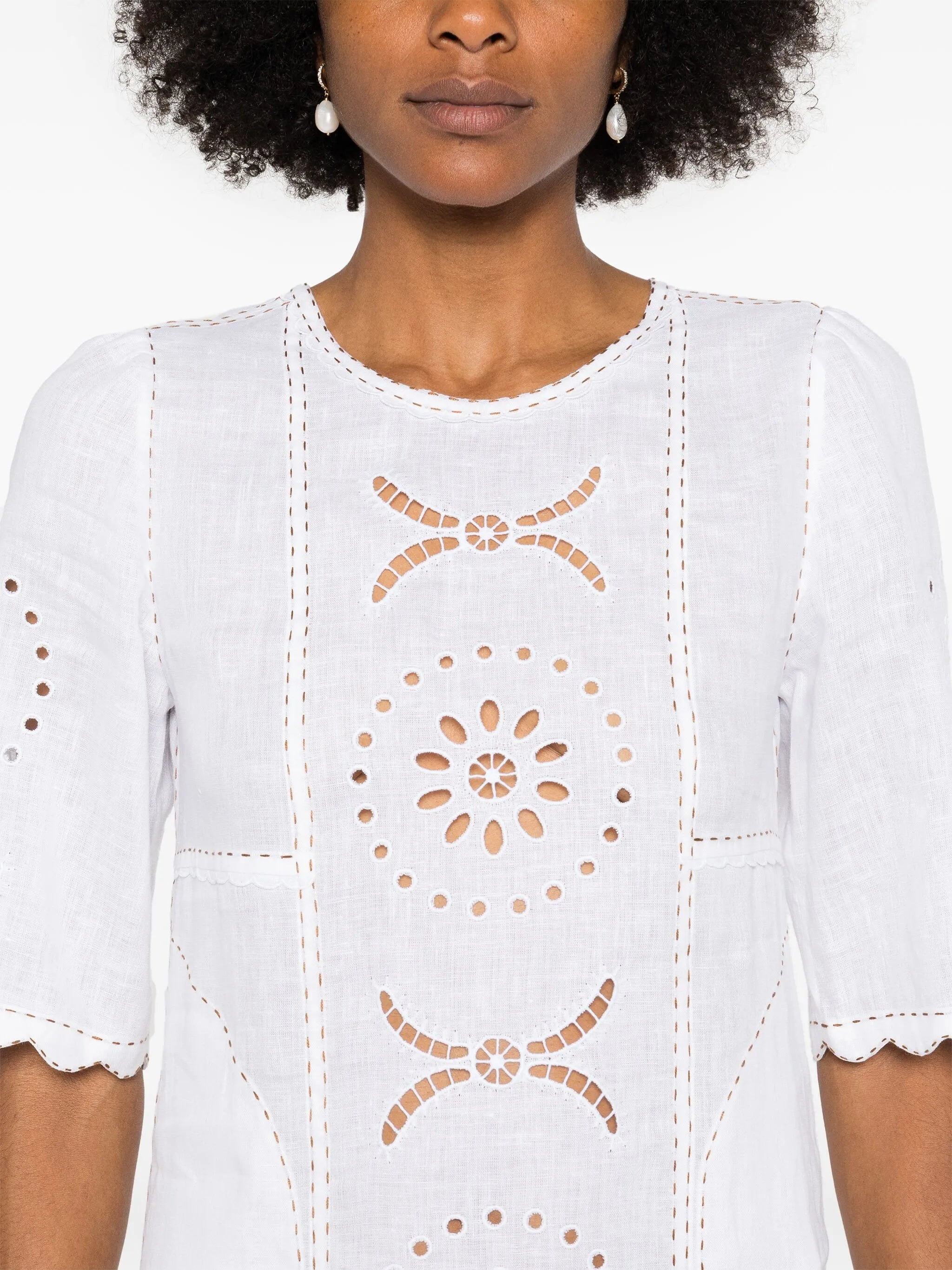 Dalida broderie-anglaise maxi dress