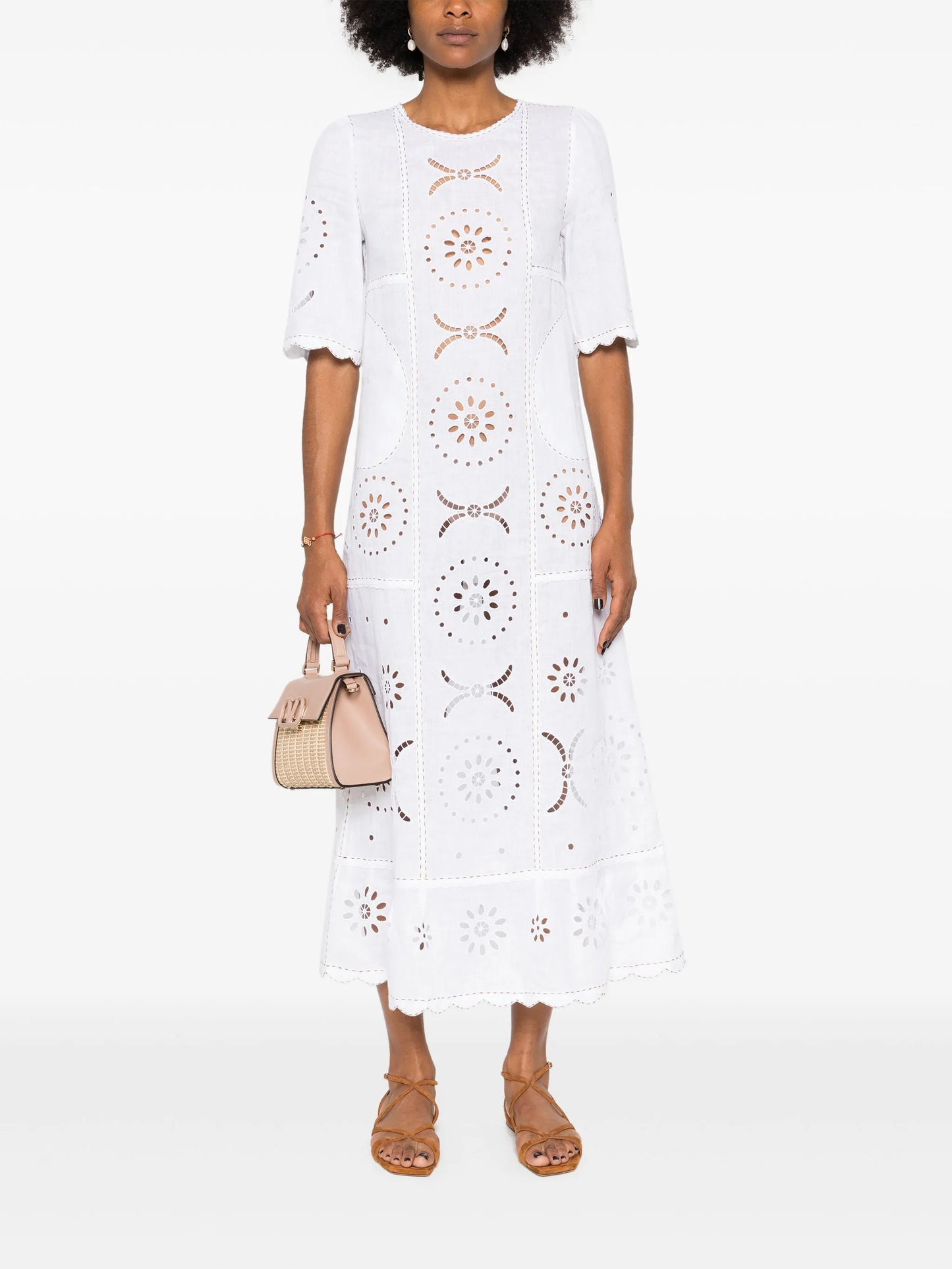 Dalida broderie-anglaise maxi dress