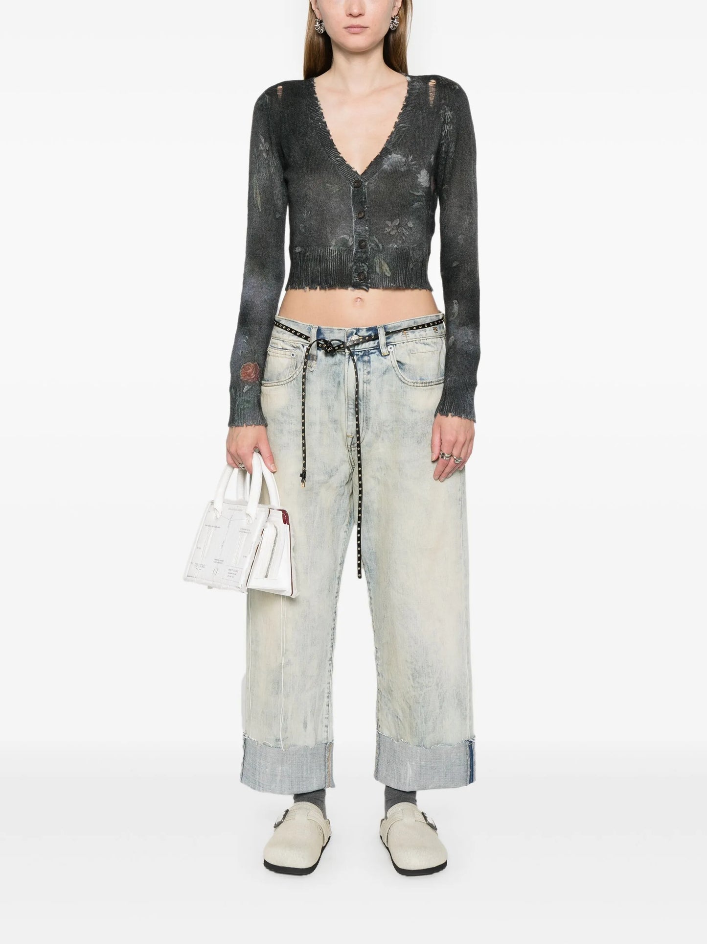 cuffed boyfriend jeans