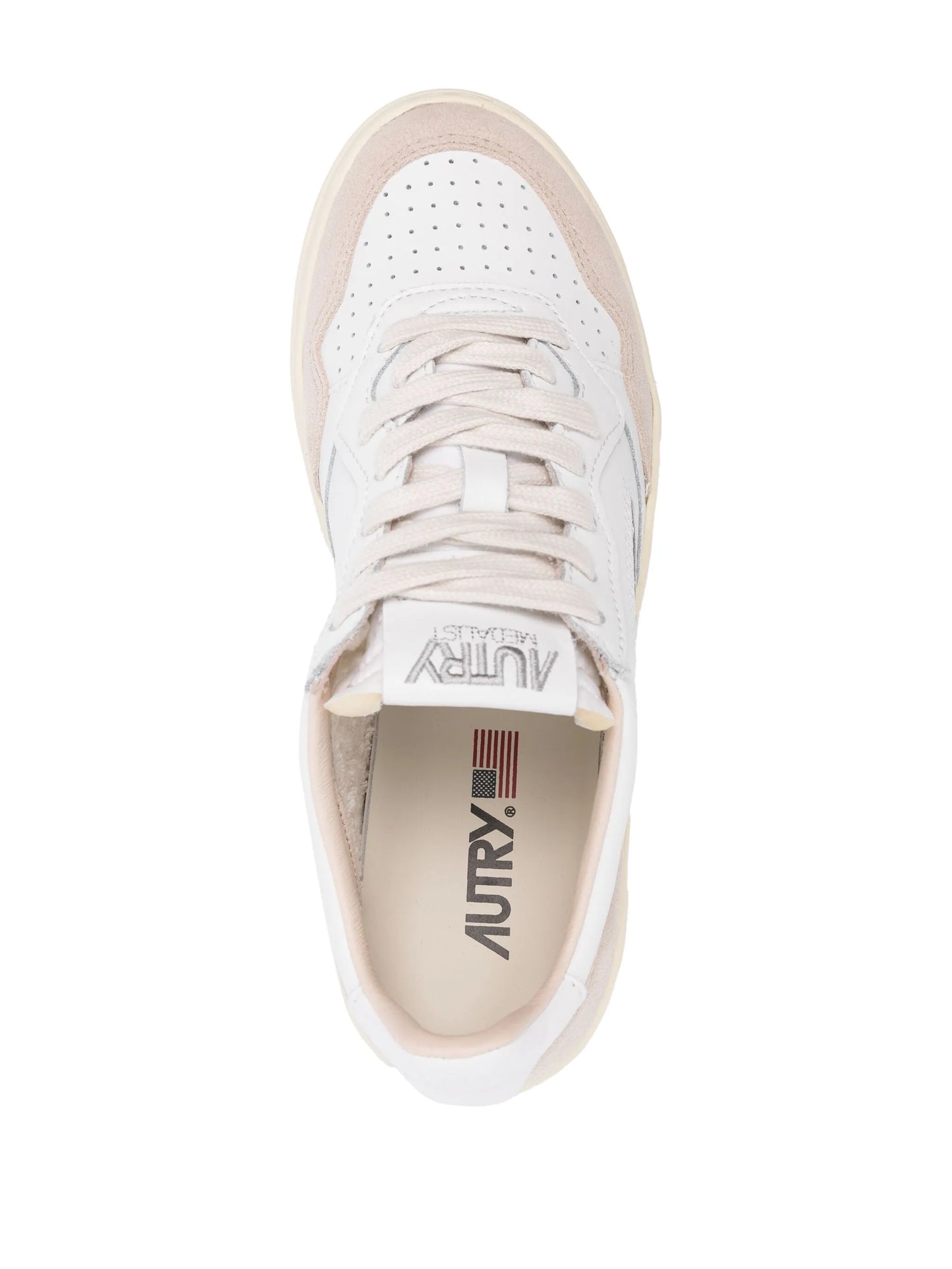 Medalist suede-panel sneakers