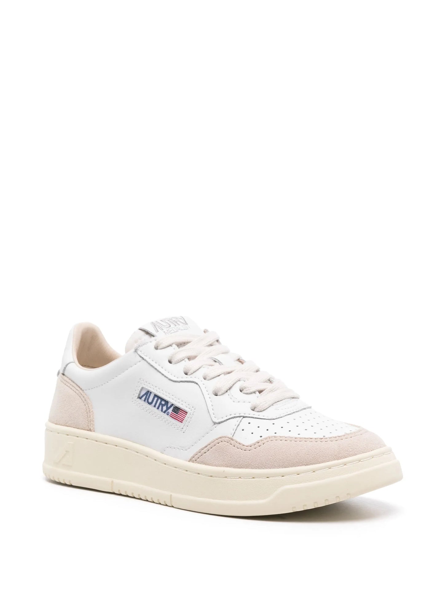 Medalist suede-panel sneakers