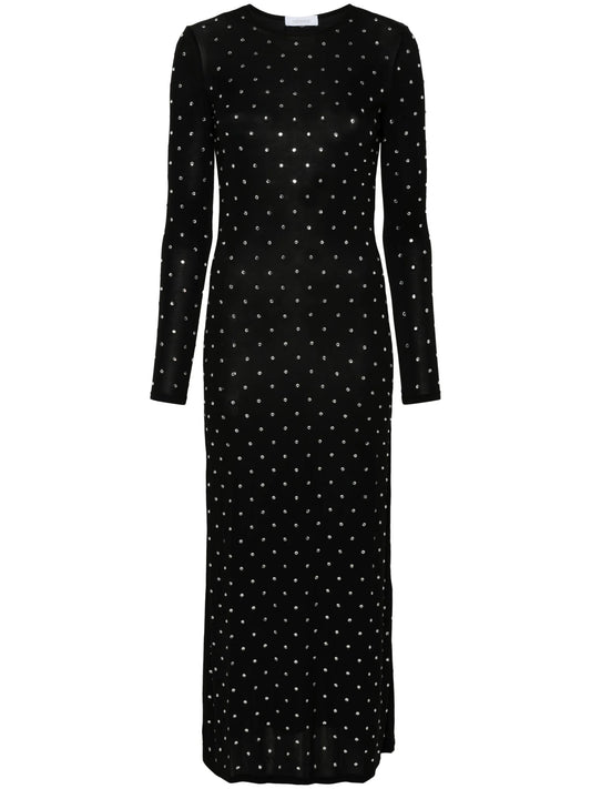 crystal-embellished maxi dress