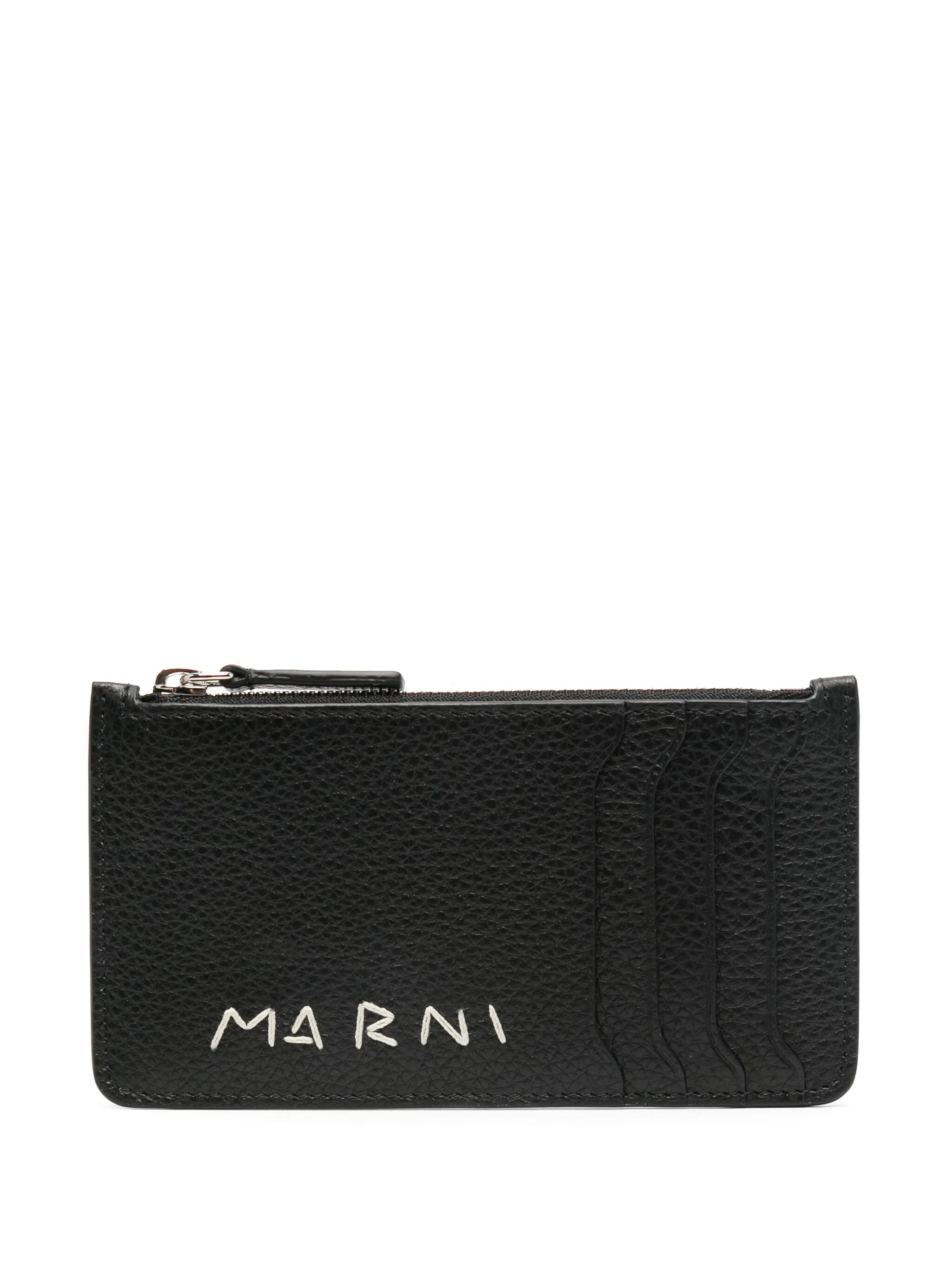 embroidered-logo cardholder