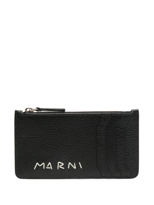embroidered-logo cardholder
