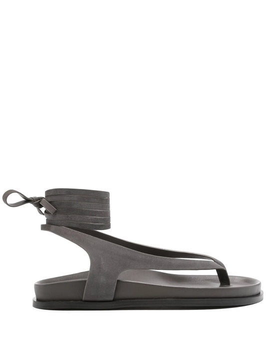 Shel suede sandals