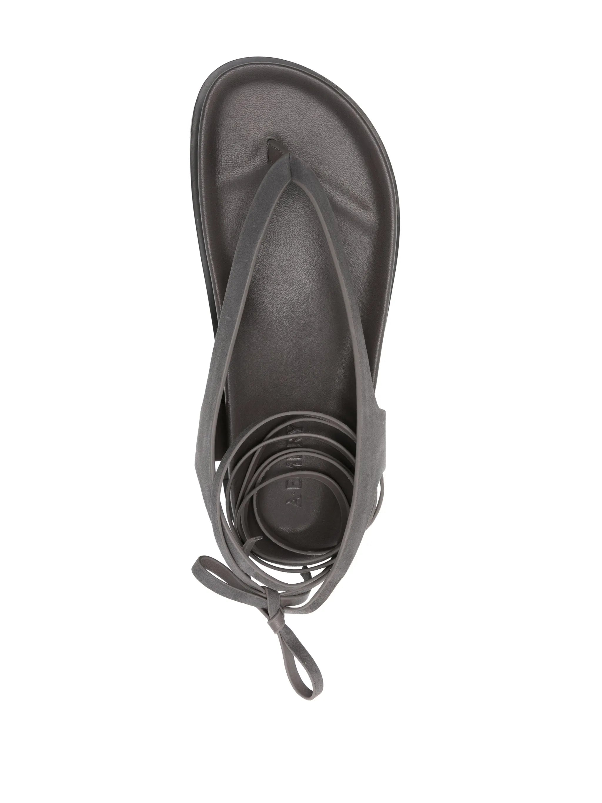 Shel suede sandals