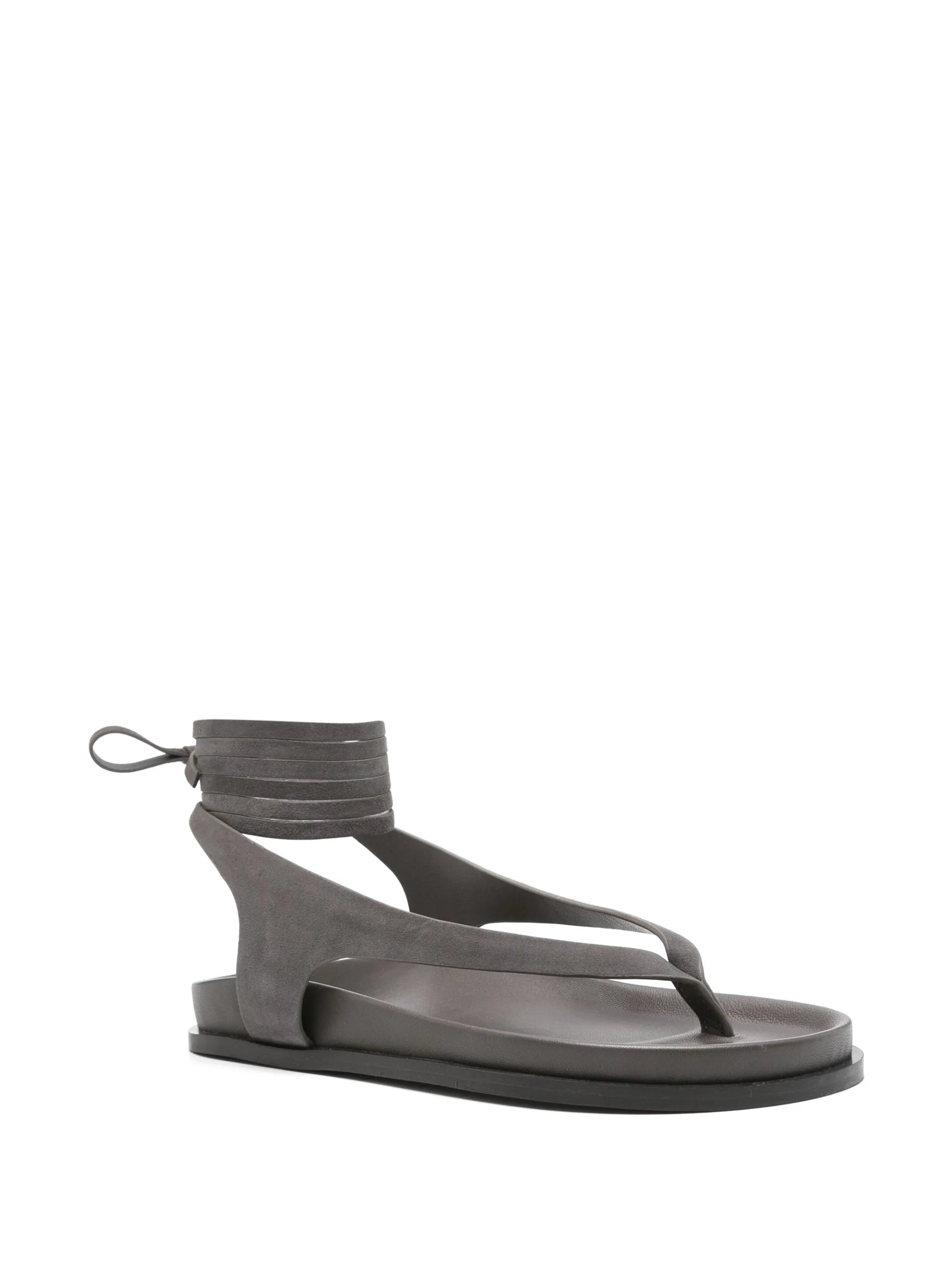 Shel suede sandals