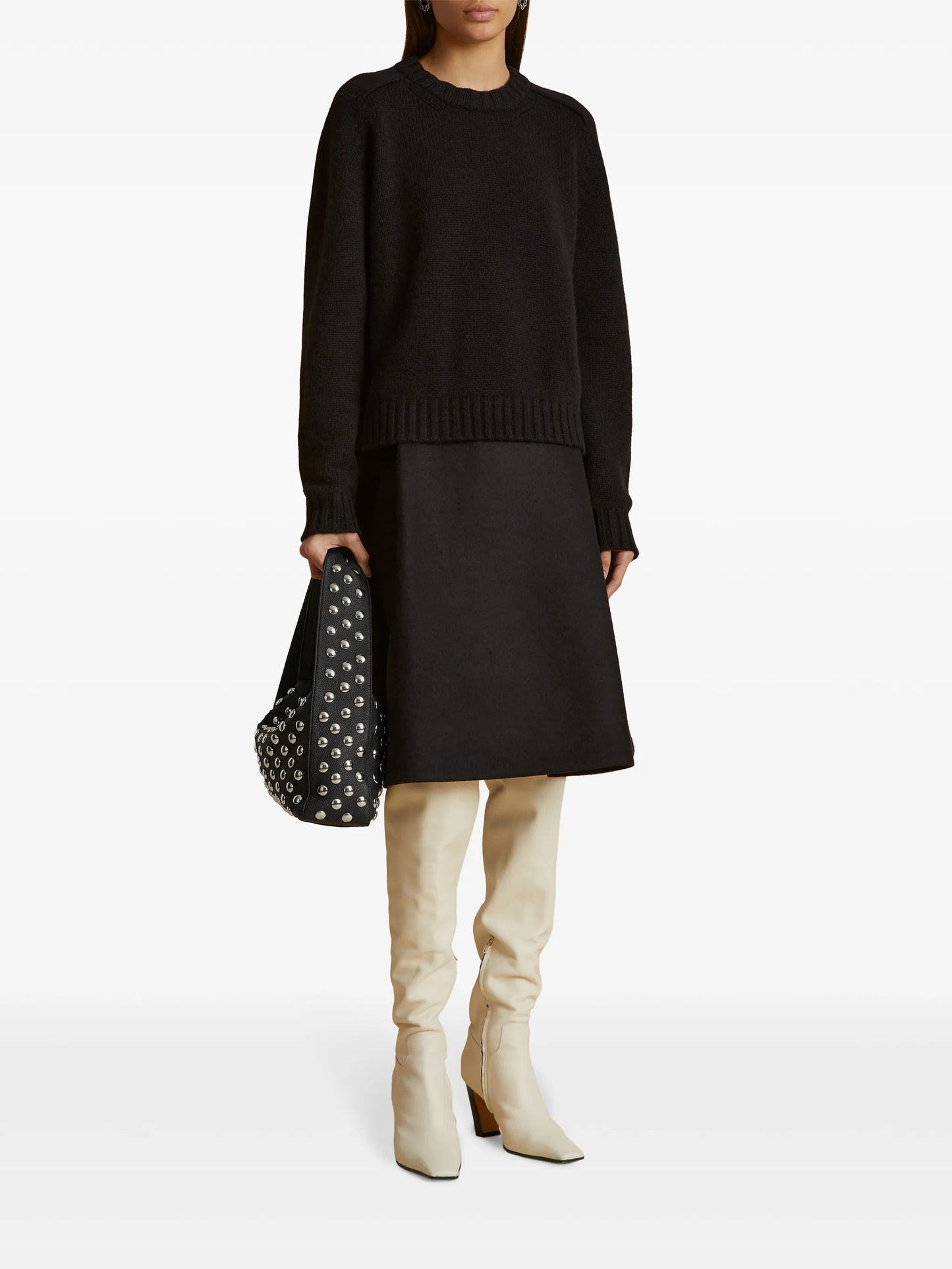 small Elena studded shoulder bag