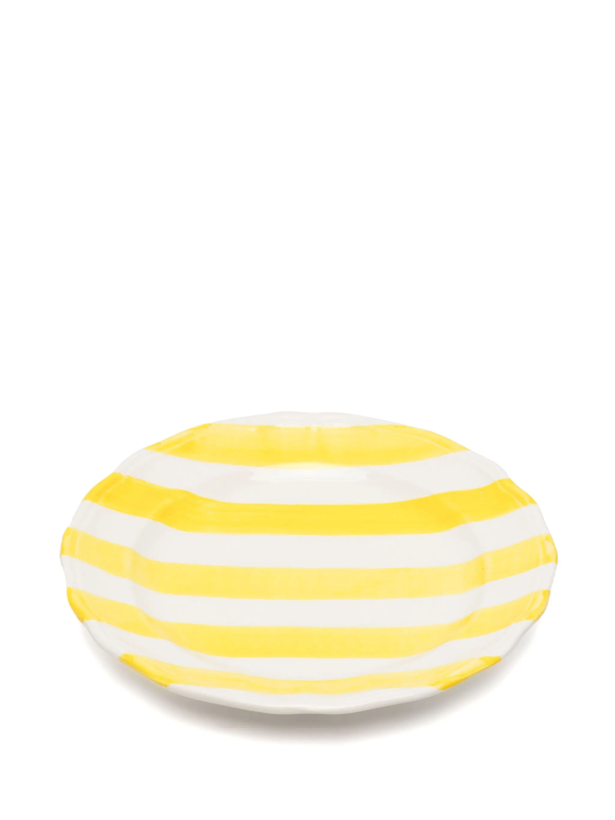 striped ceramic plate (set of two)