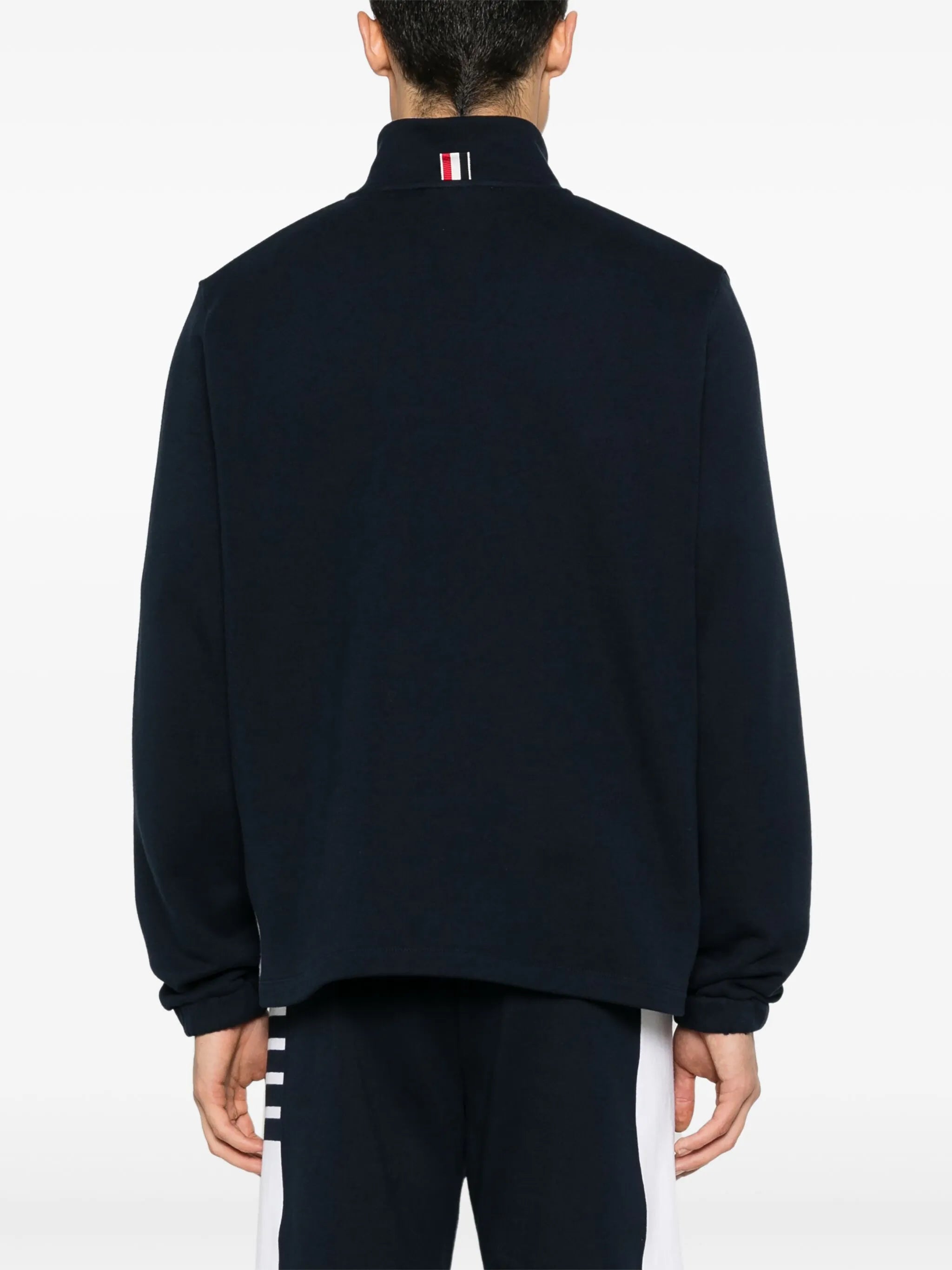 loopback 4-Bar half-zip pullover