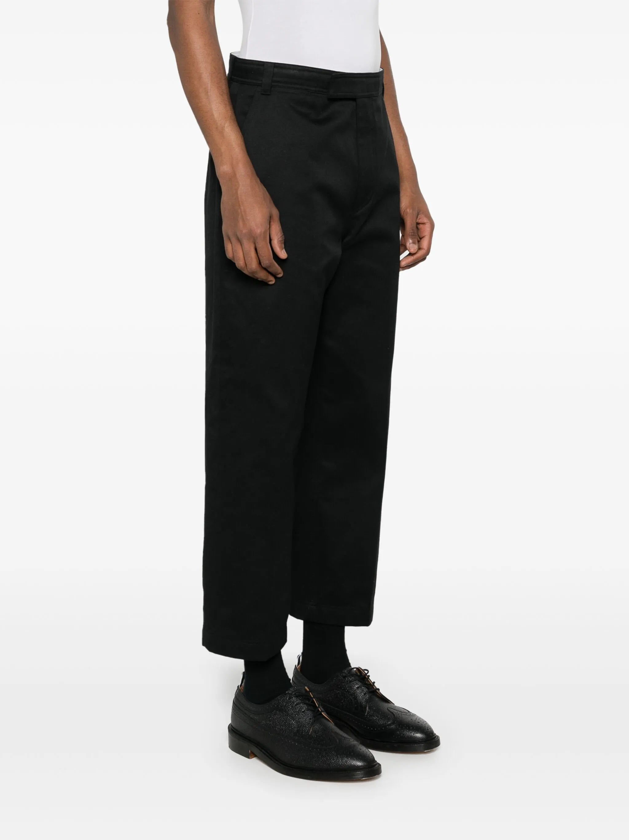 twill-utility tailored trousers