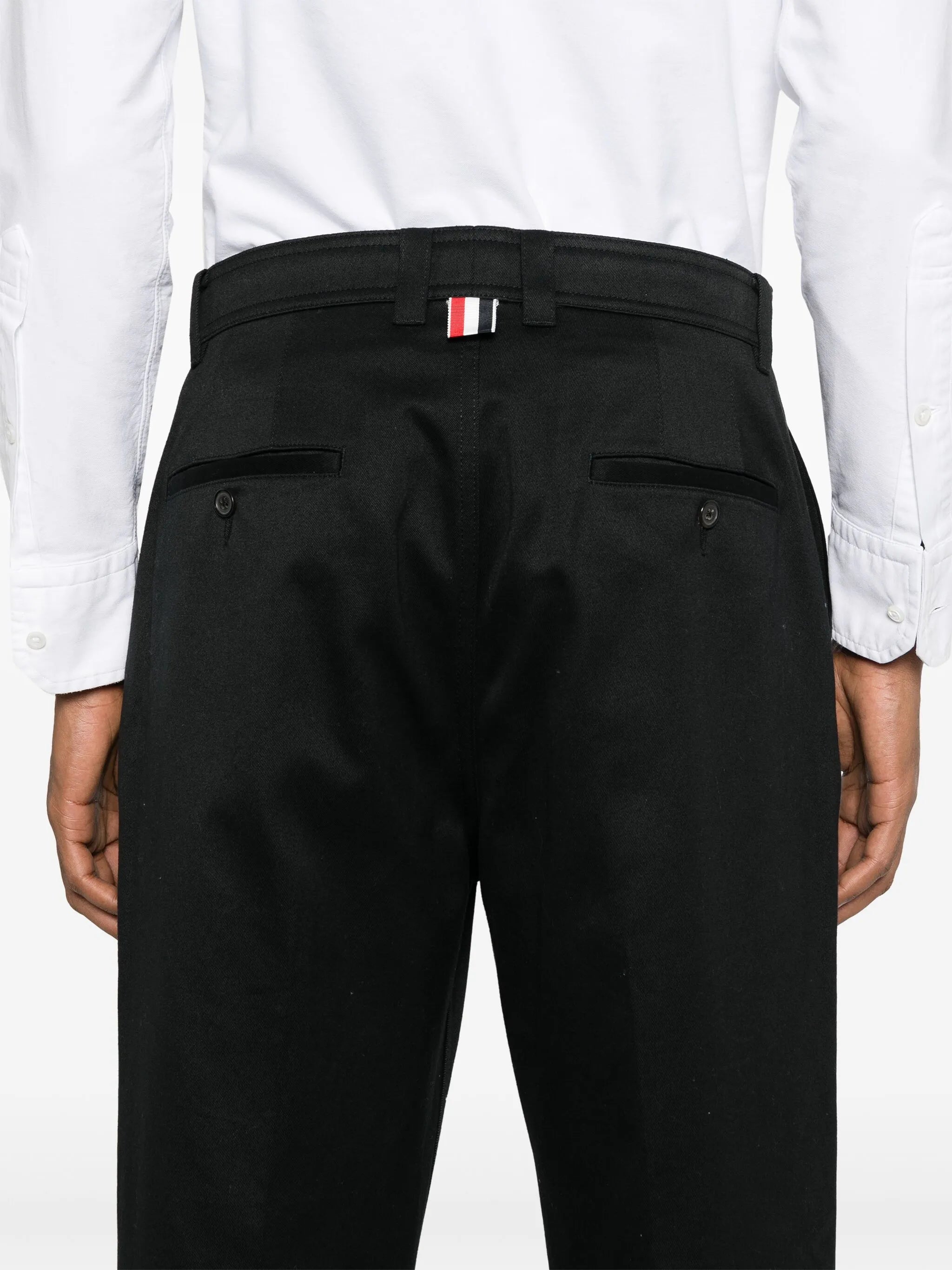 twill-utility tailored trousers