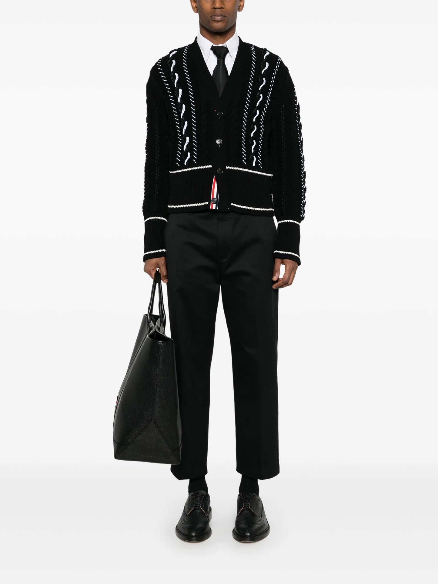twill-utility tailored trousers