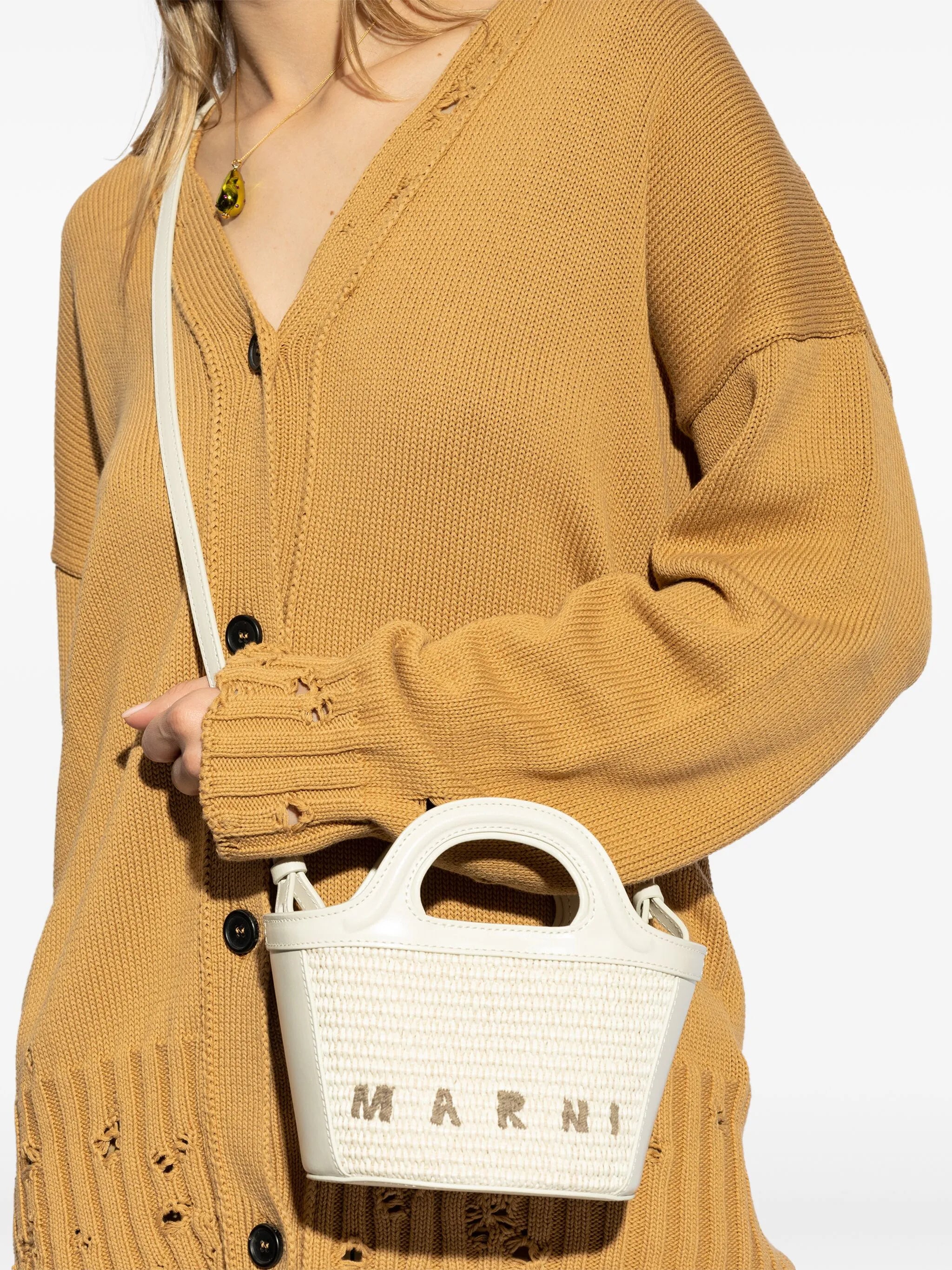 micro Tropicalia logo-embroidered tote bag