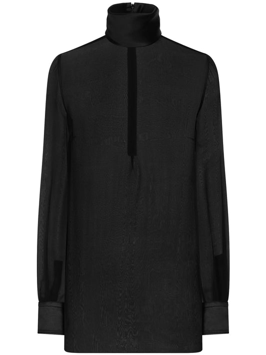 High-neck blouse