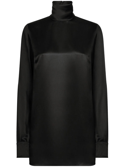 High-neck blouse