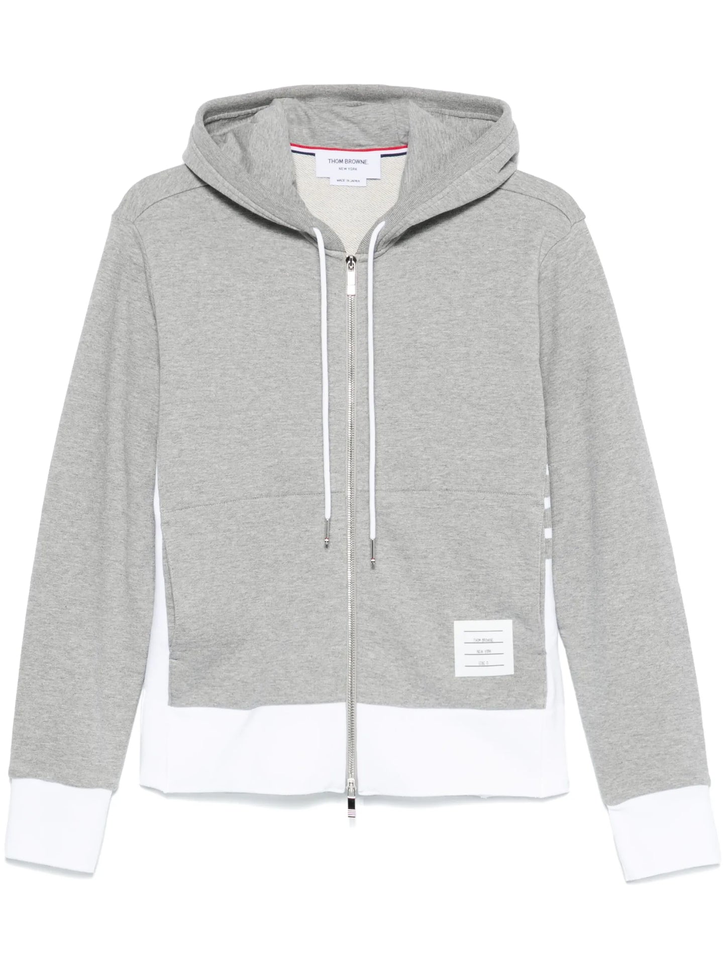 loopback 4-Bar zip-up hoodie