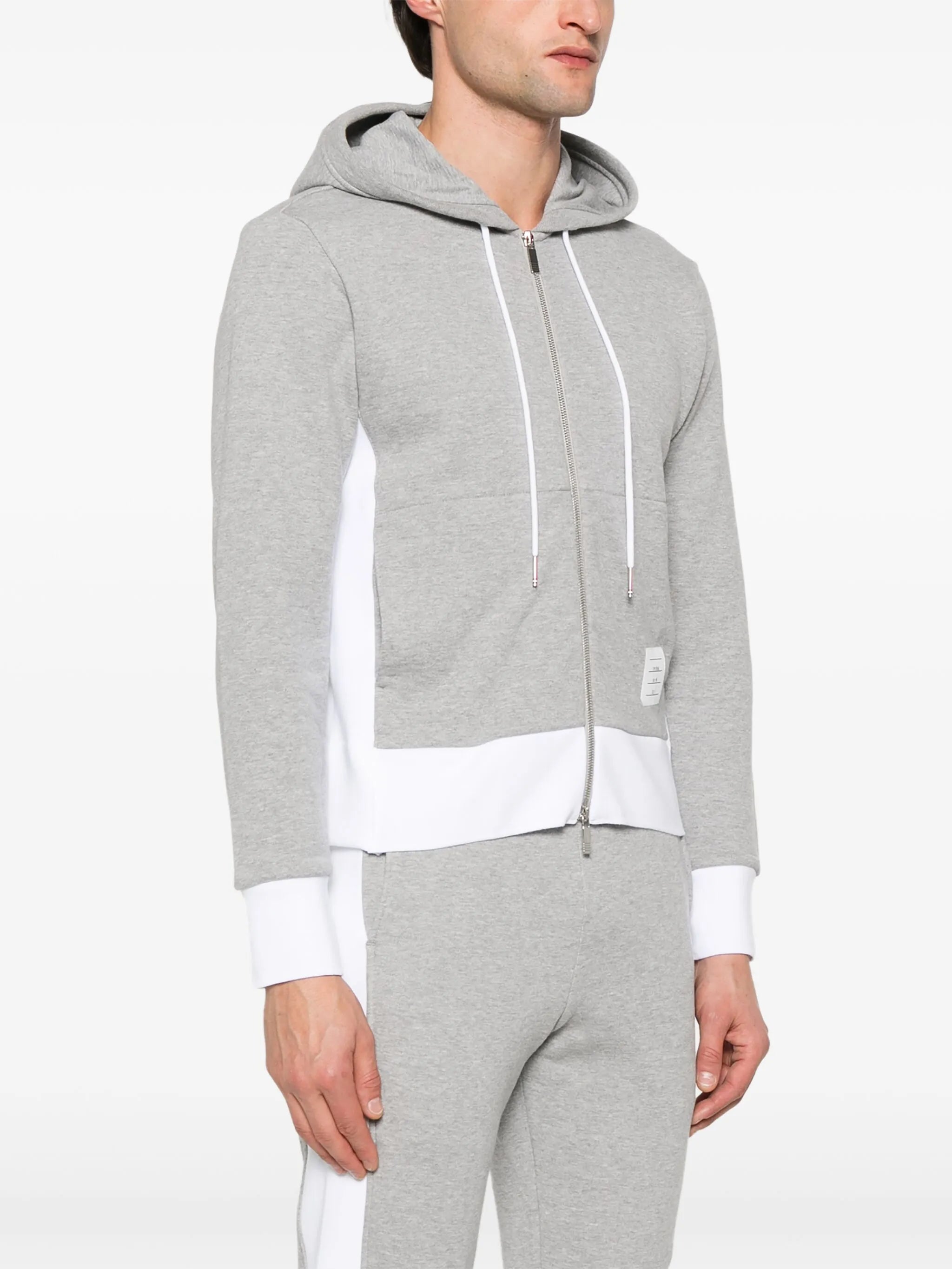 loopback 4-Bar zip-up hoodie