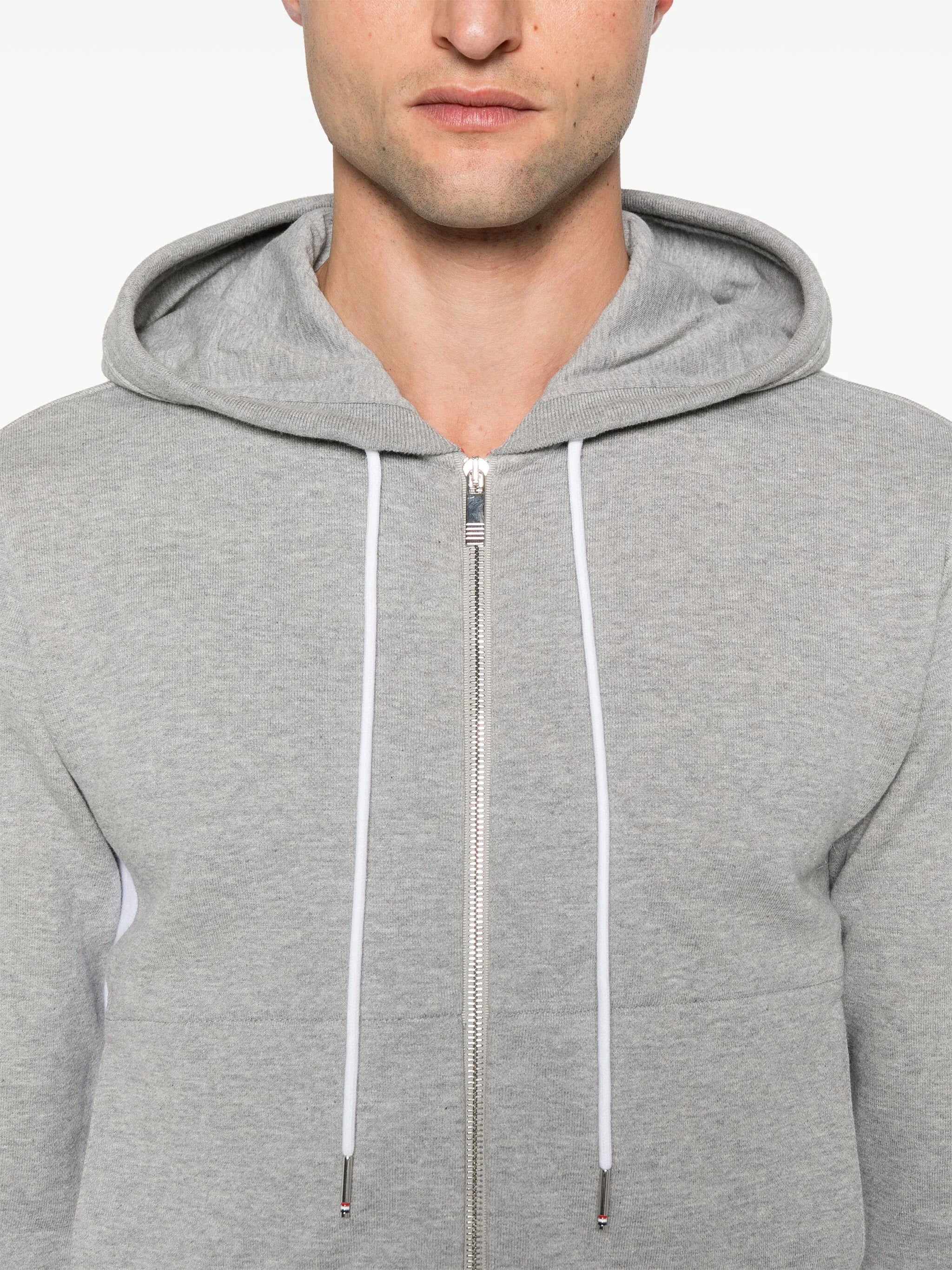 loopback 4-Bar zip-up hoodie