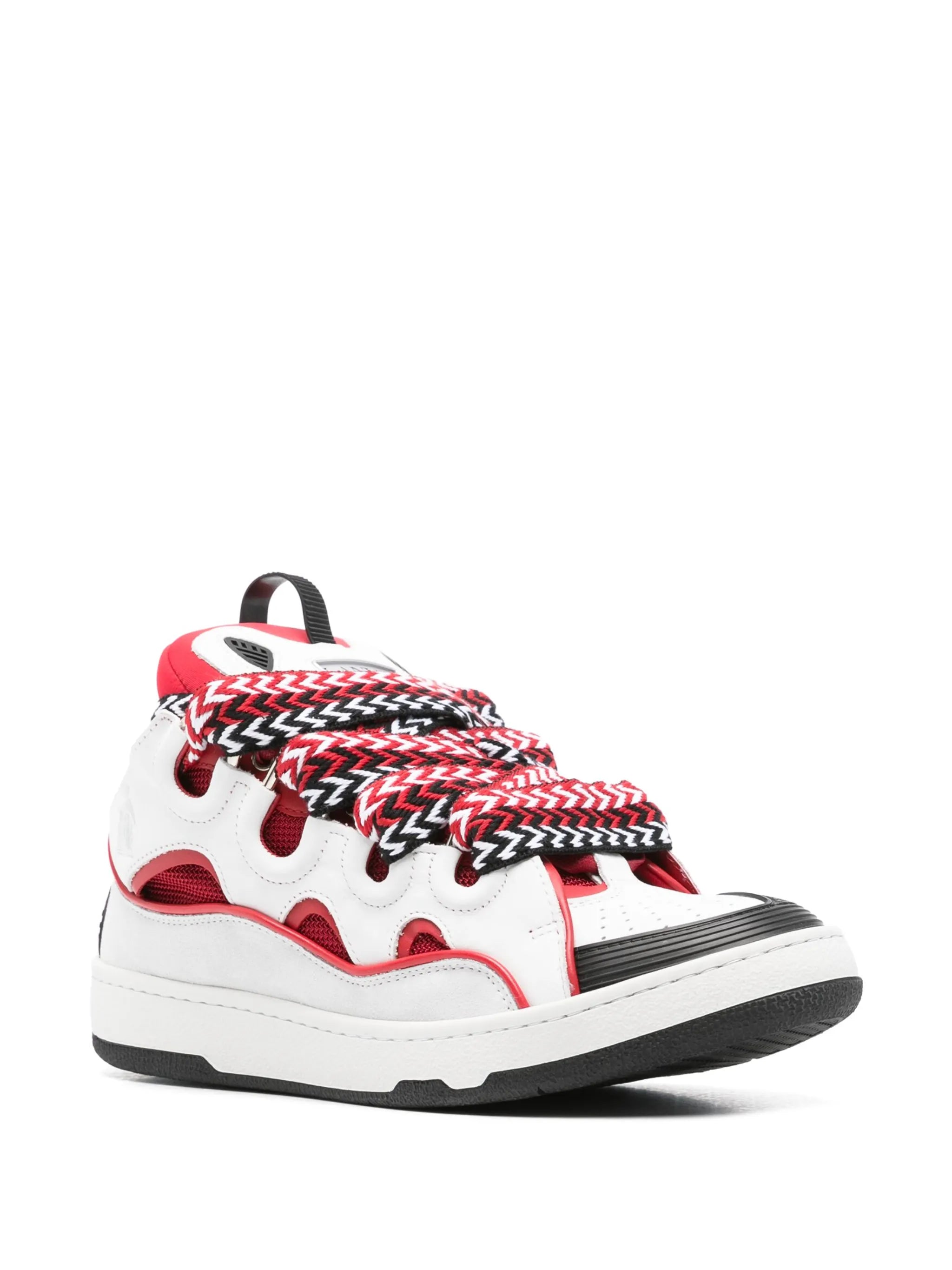 Curb panelled-design sneakers