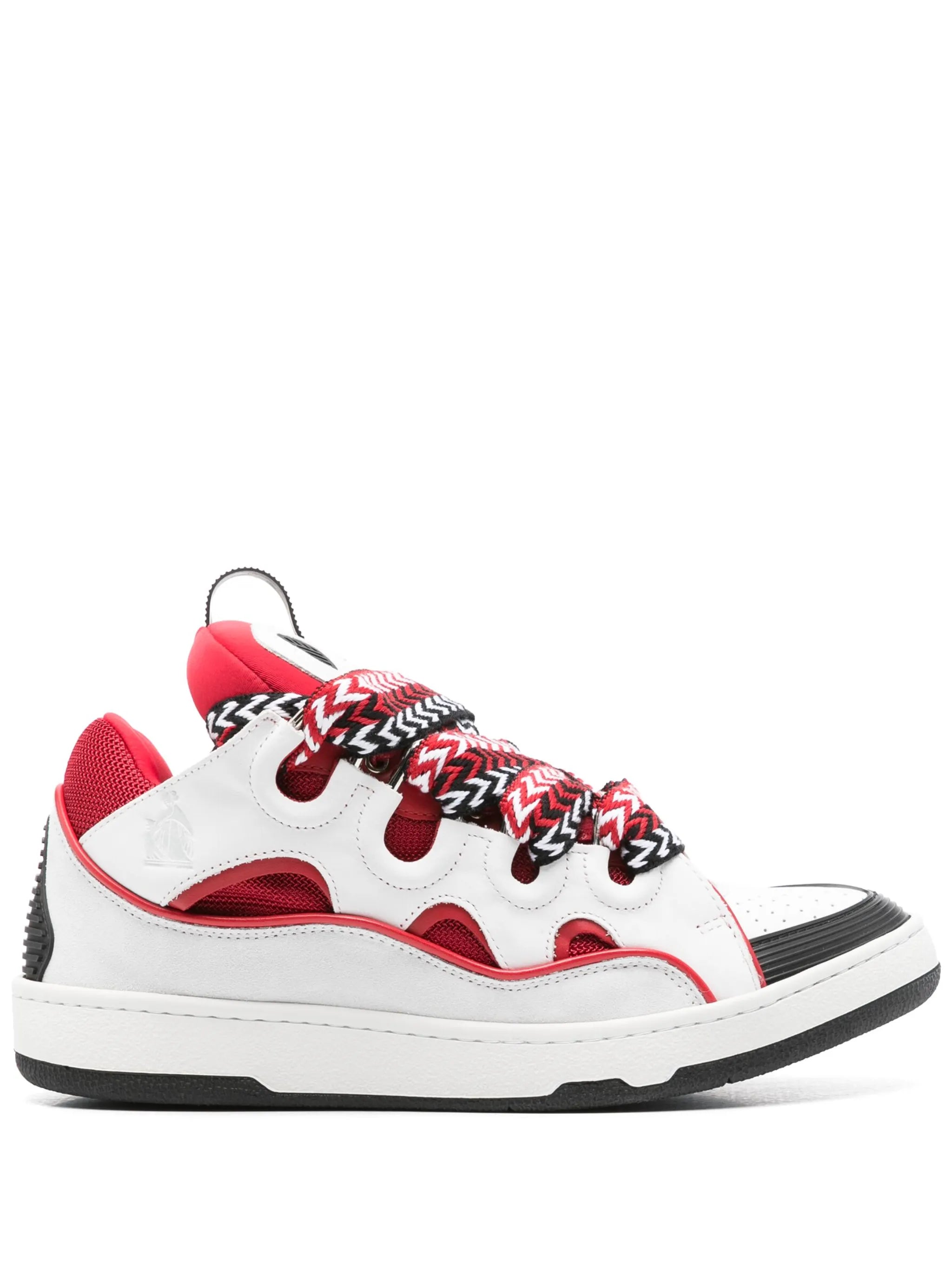 Curb panelled-design sneakers