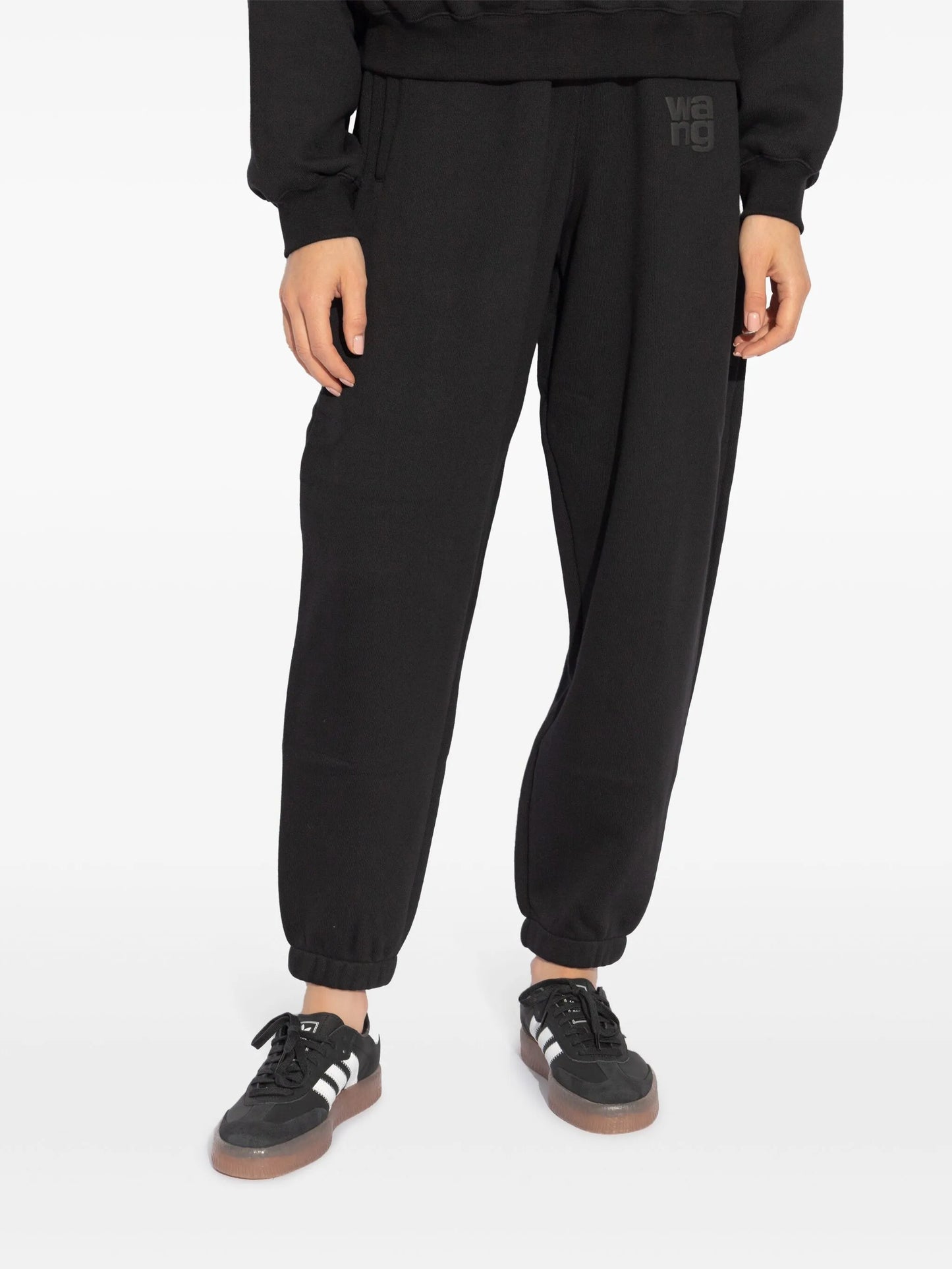 logo cotton track pants