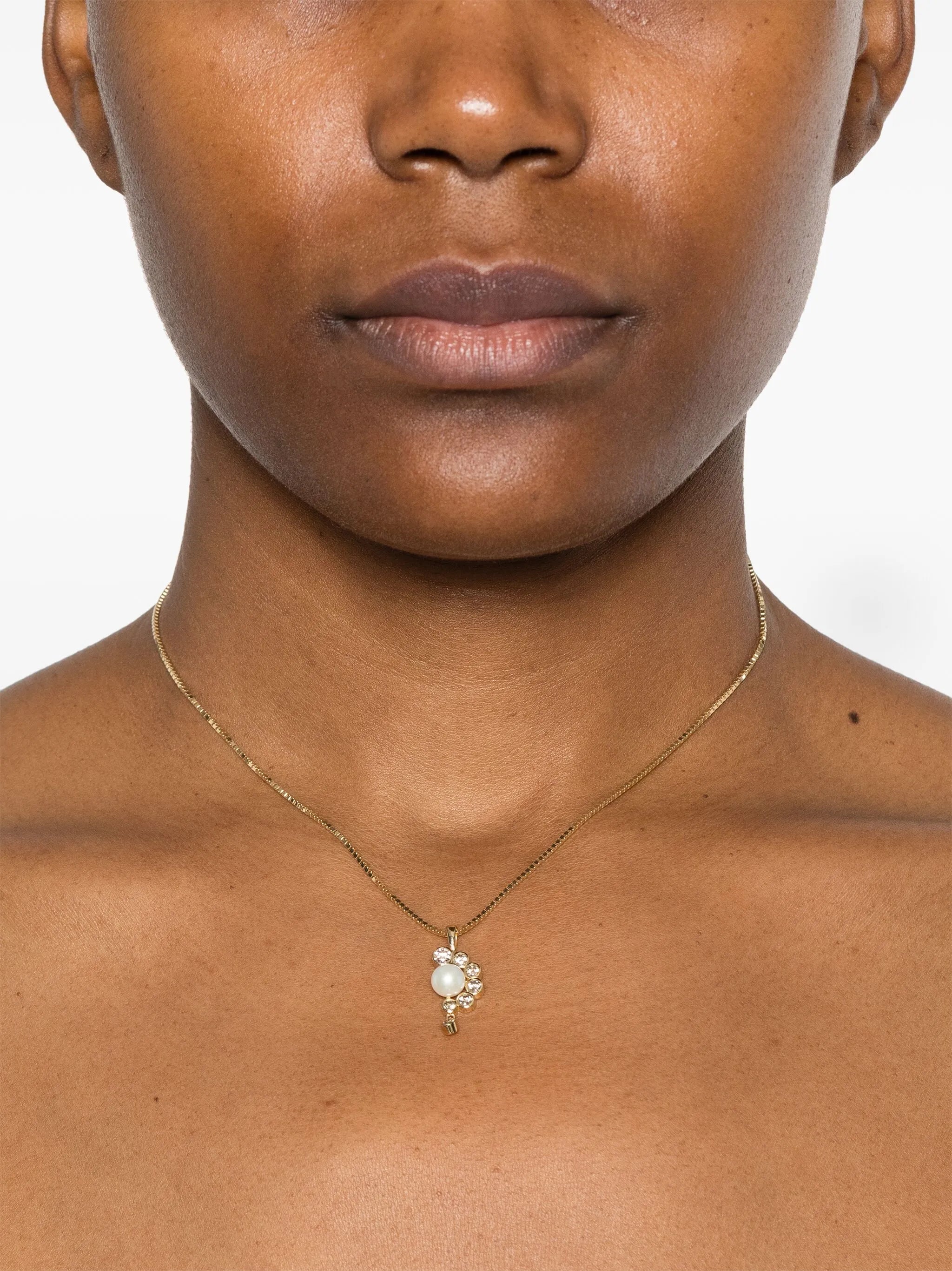 9CT yellow gold Martha Nº2 diamond necklace