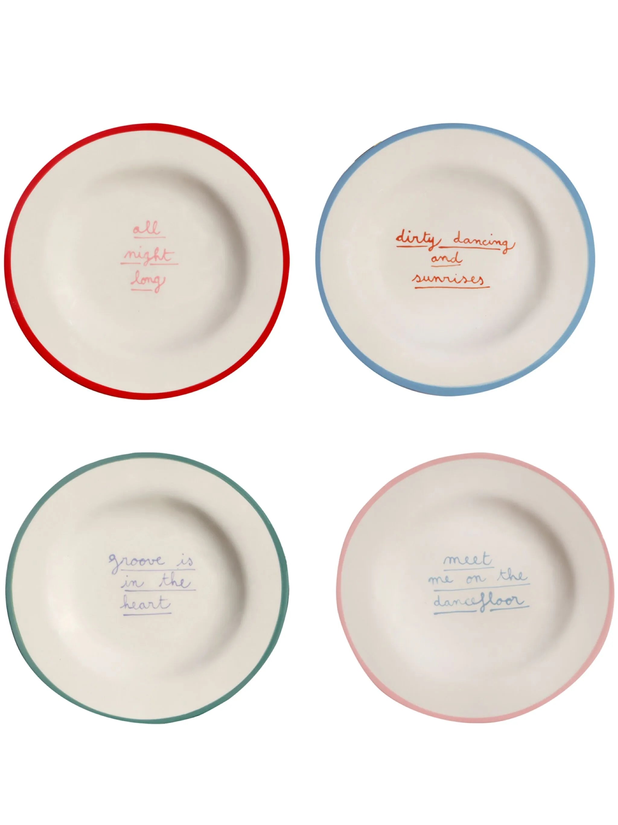 x Best Luxury Shop I Put a Spell on You porcelain dessert plates (set of four)