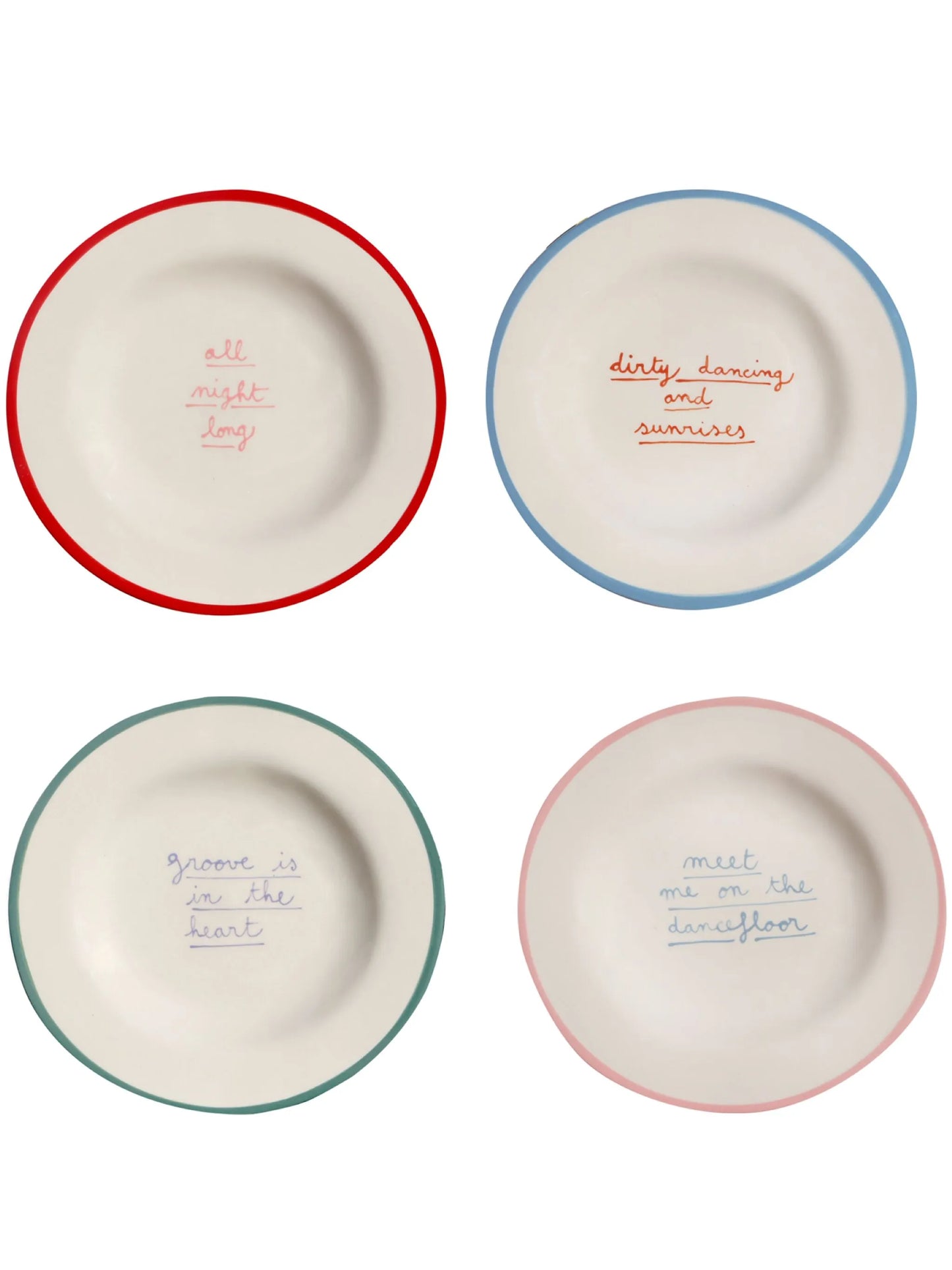 x Best Luxury Shop I Put a Spell on You porcelain dessert plates (set of four)