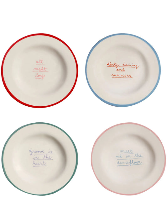 x Best Luxury Shop I Put a Spell on You porcelain dessert plates (set of four)