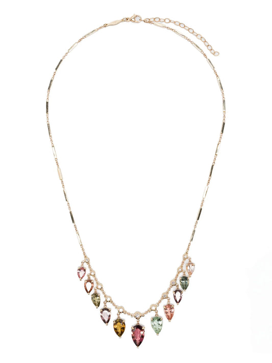 14CT yellow gold Sophia diamond necklace
