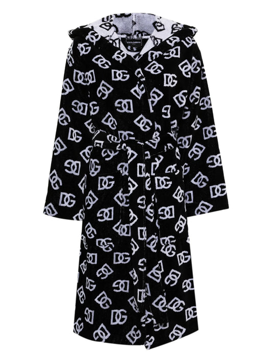 jacquard terry bath robe