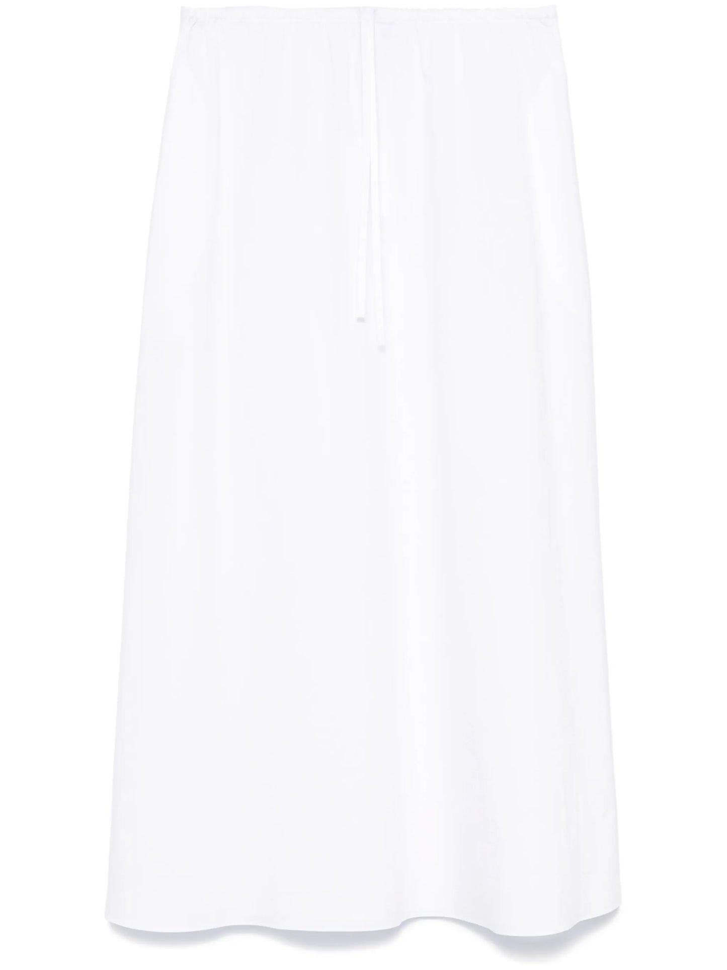 Drawcord organic cotton skirt