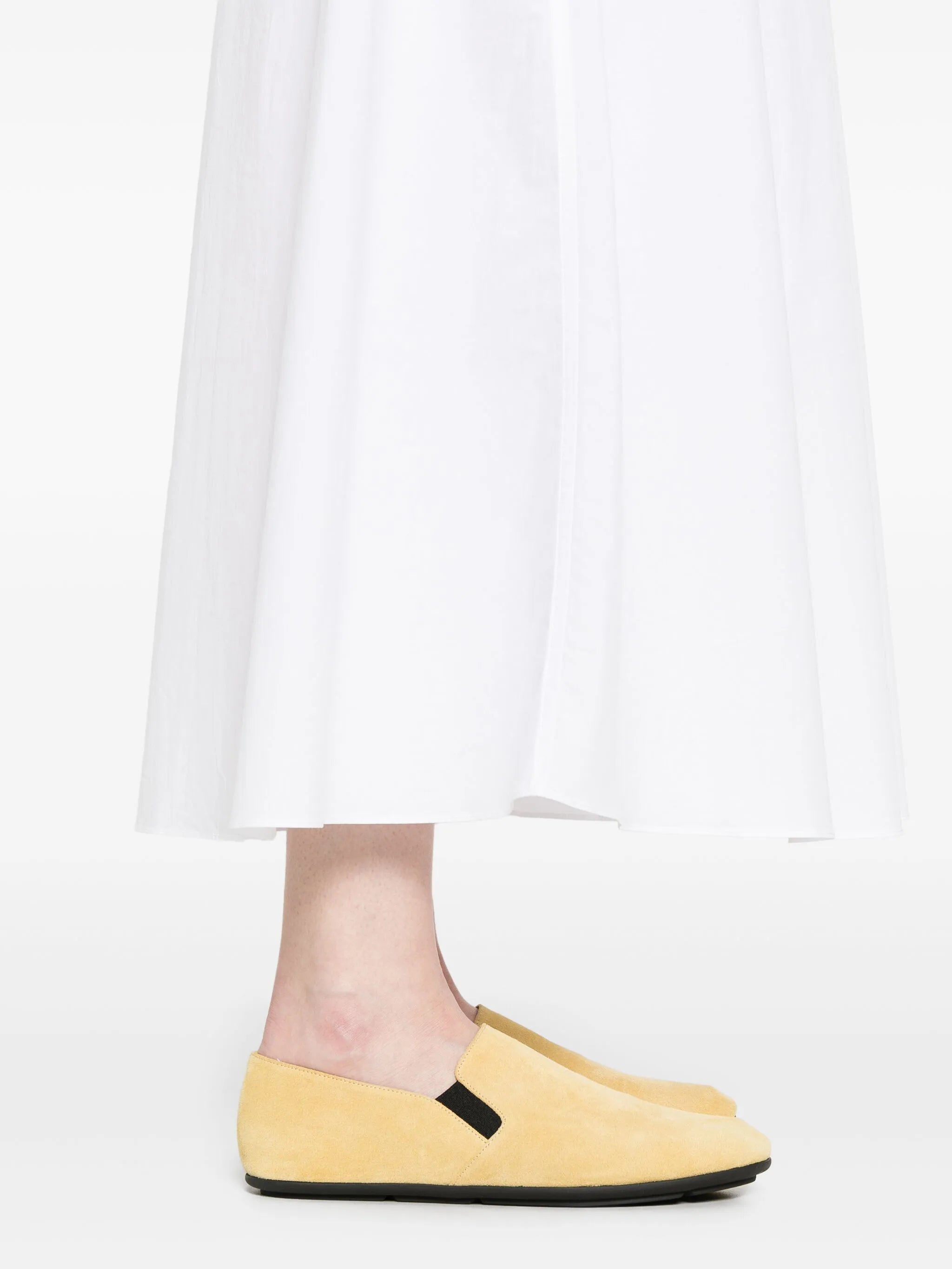 Drawcord organic cotton skirt