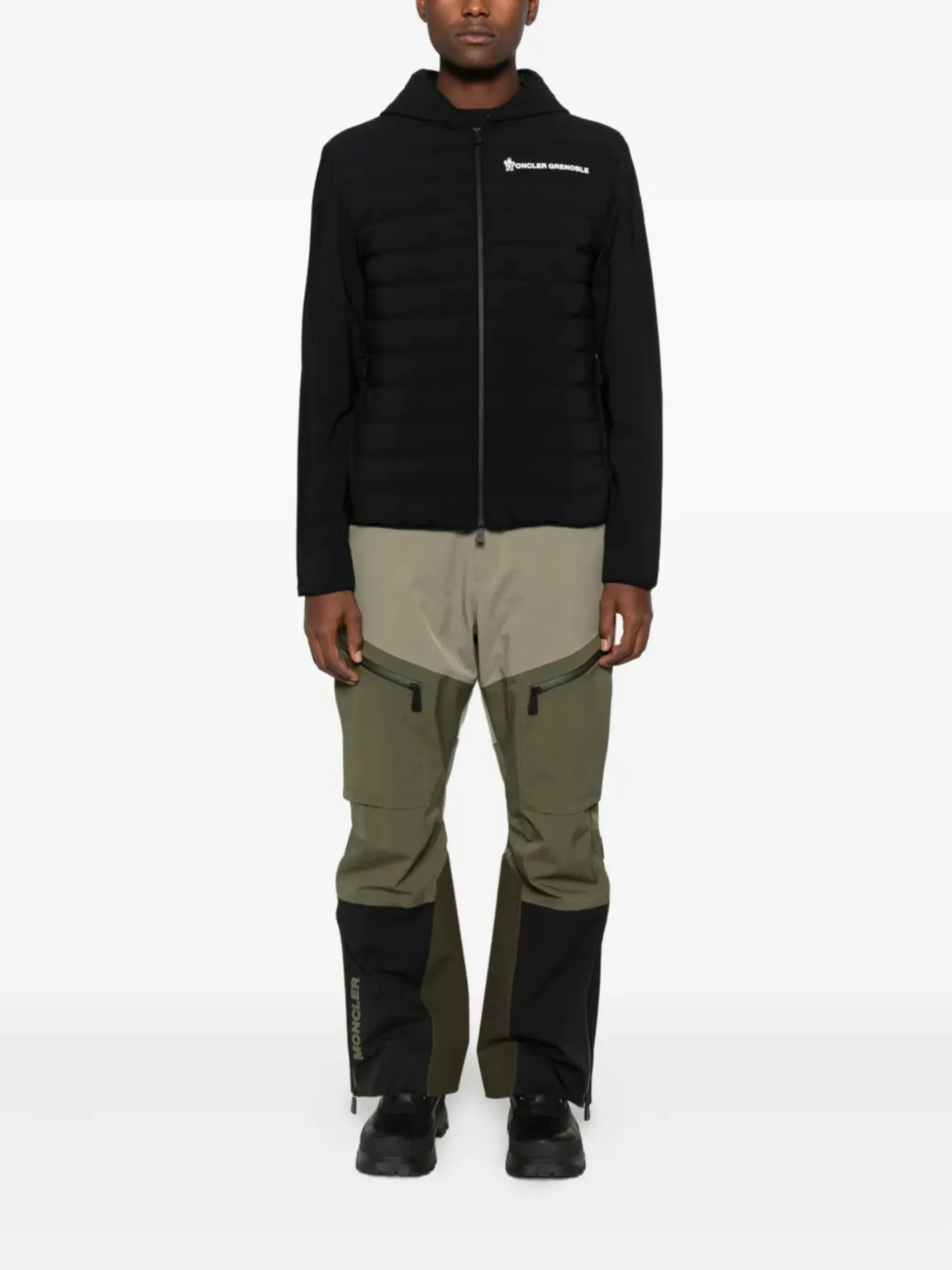 padded zip-up sweatshirt