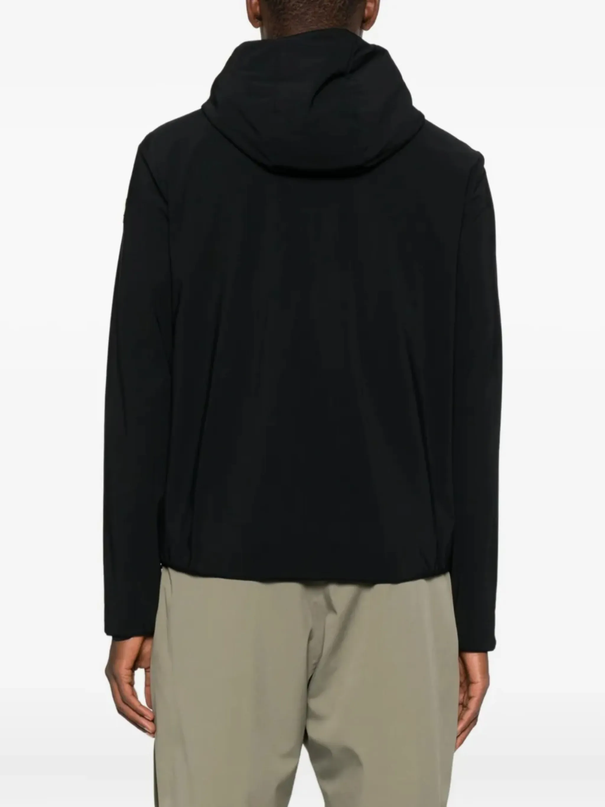padded zip-up sweatshirt