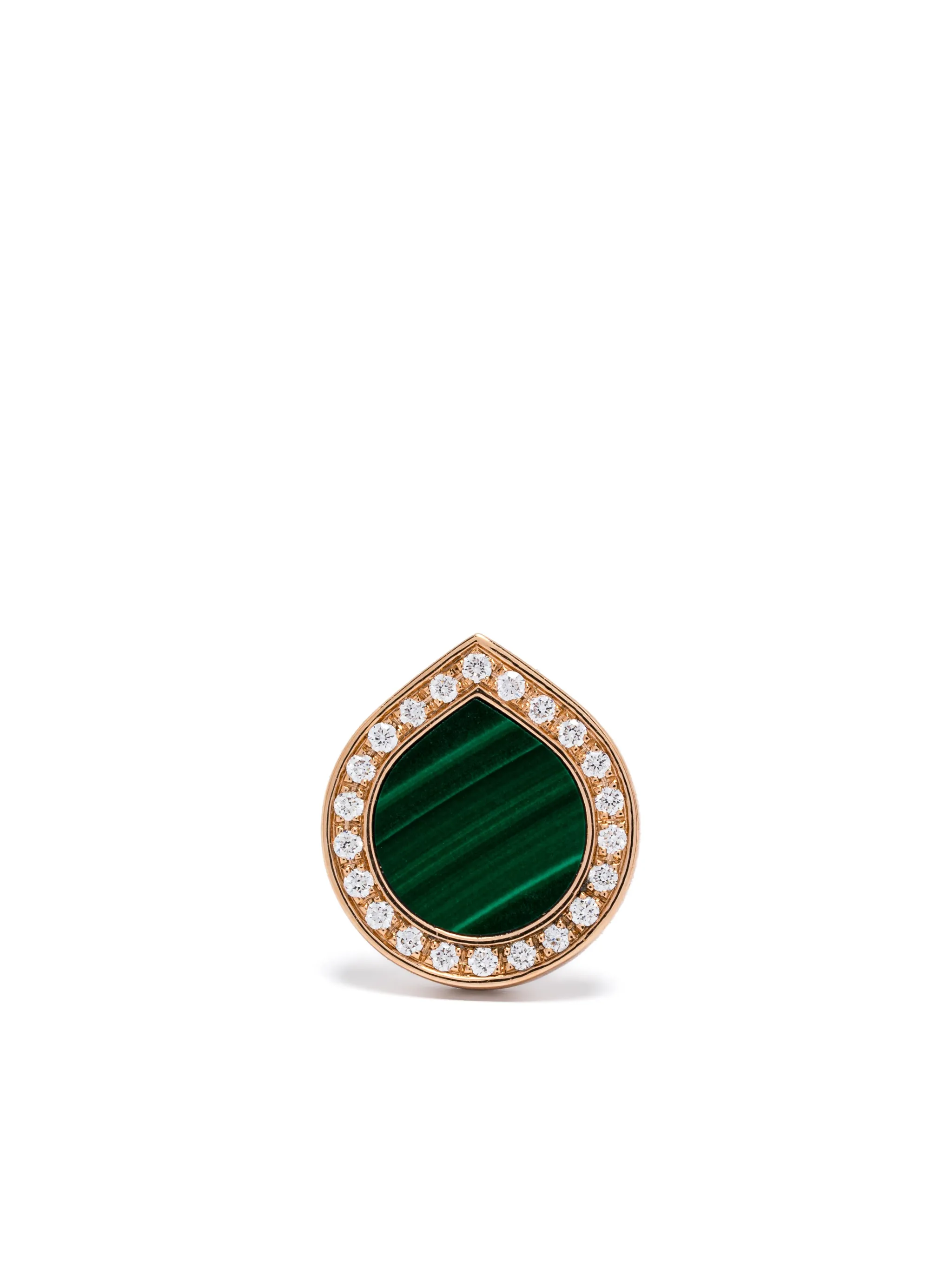 Antifer Malachite stud earring