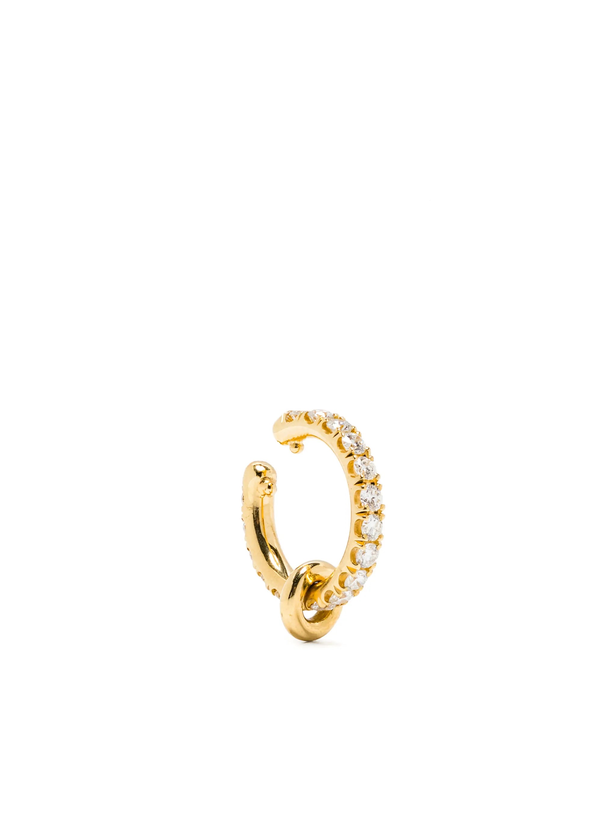 18kt yellow gold diamond ear cuff