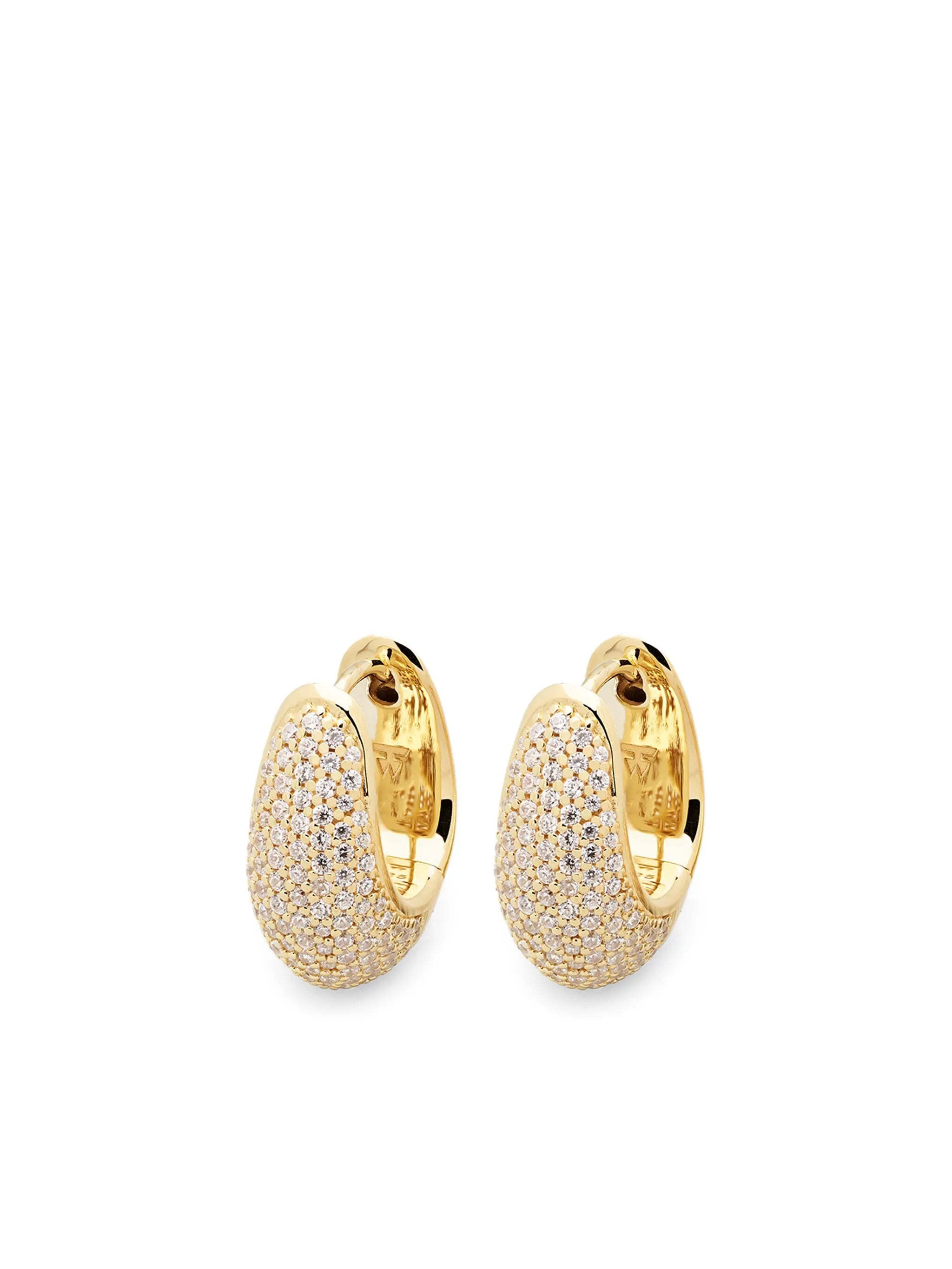 Ice hoop earrings