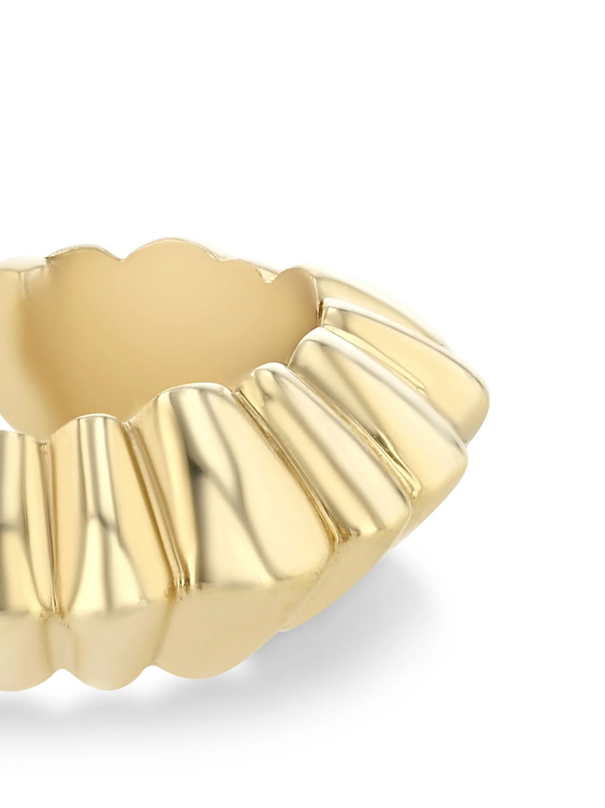 Fluted Crescente ear cuff