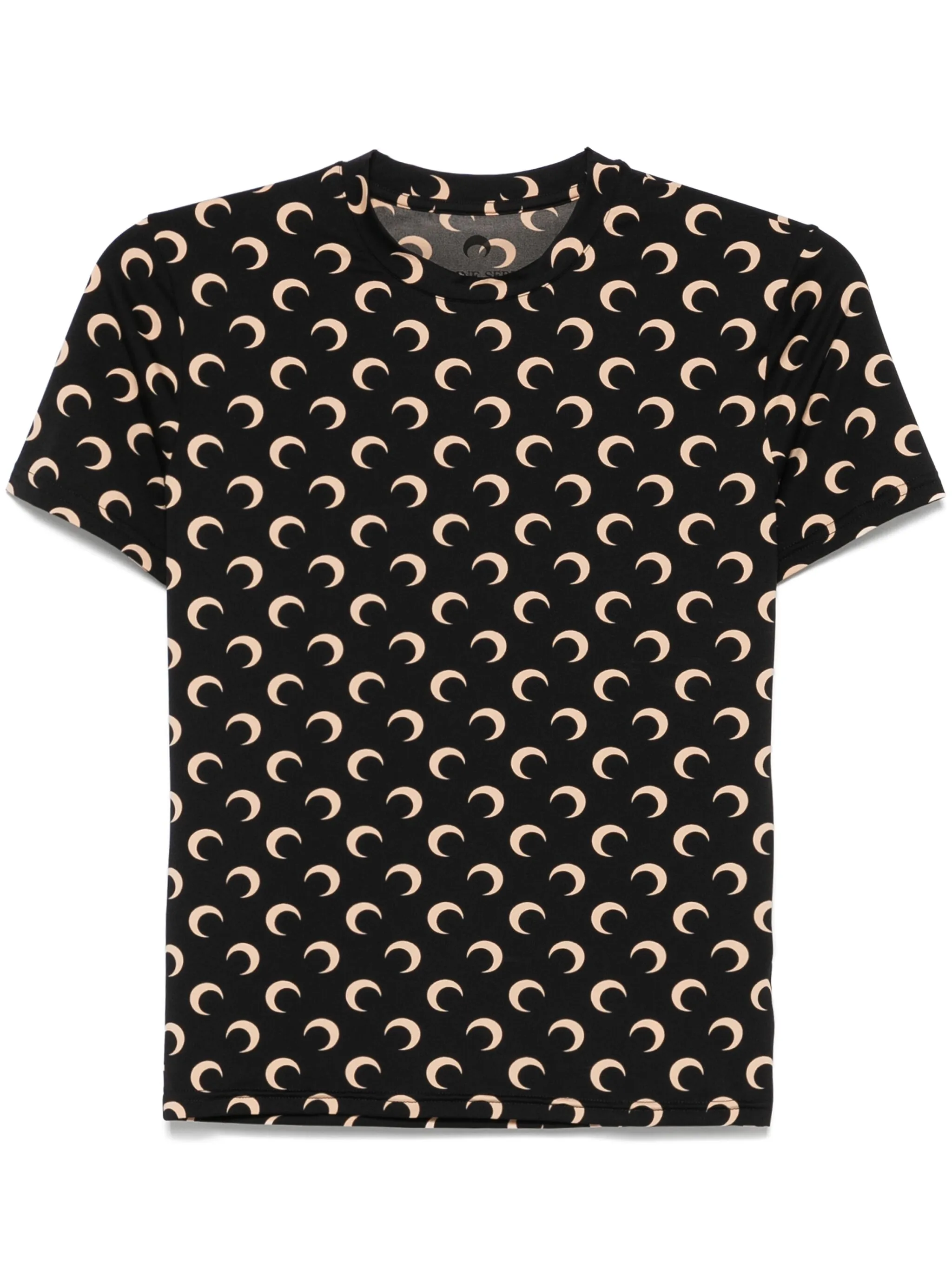 Moon-print short-sleeve top