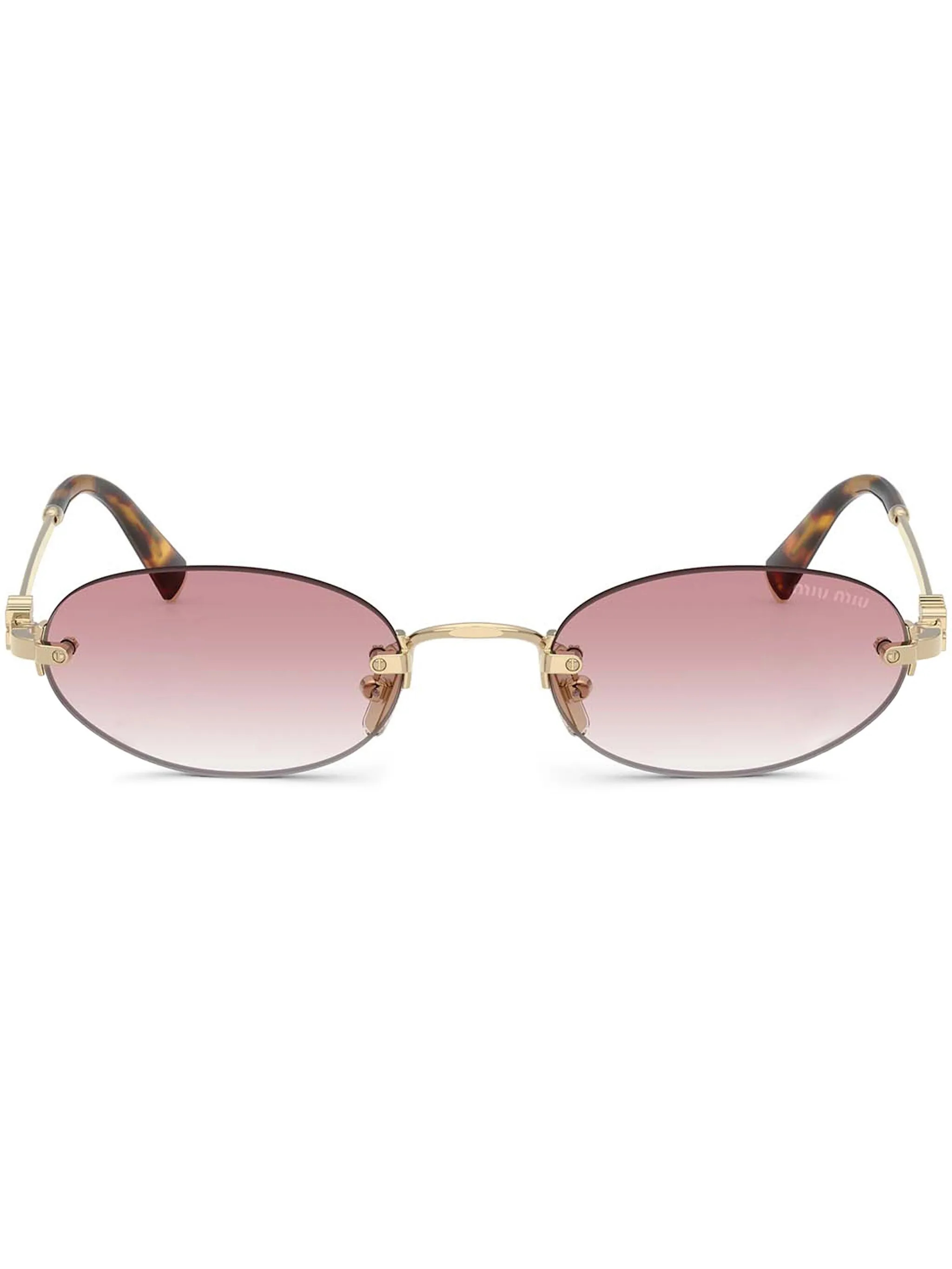 oval-frame sunglasses