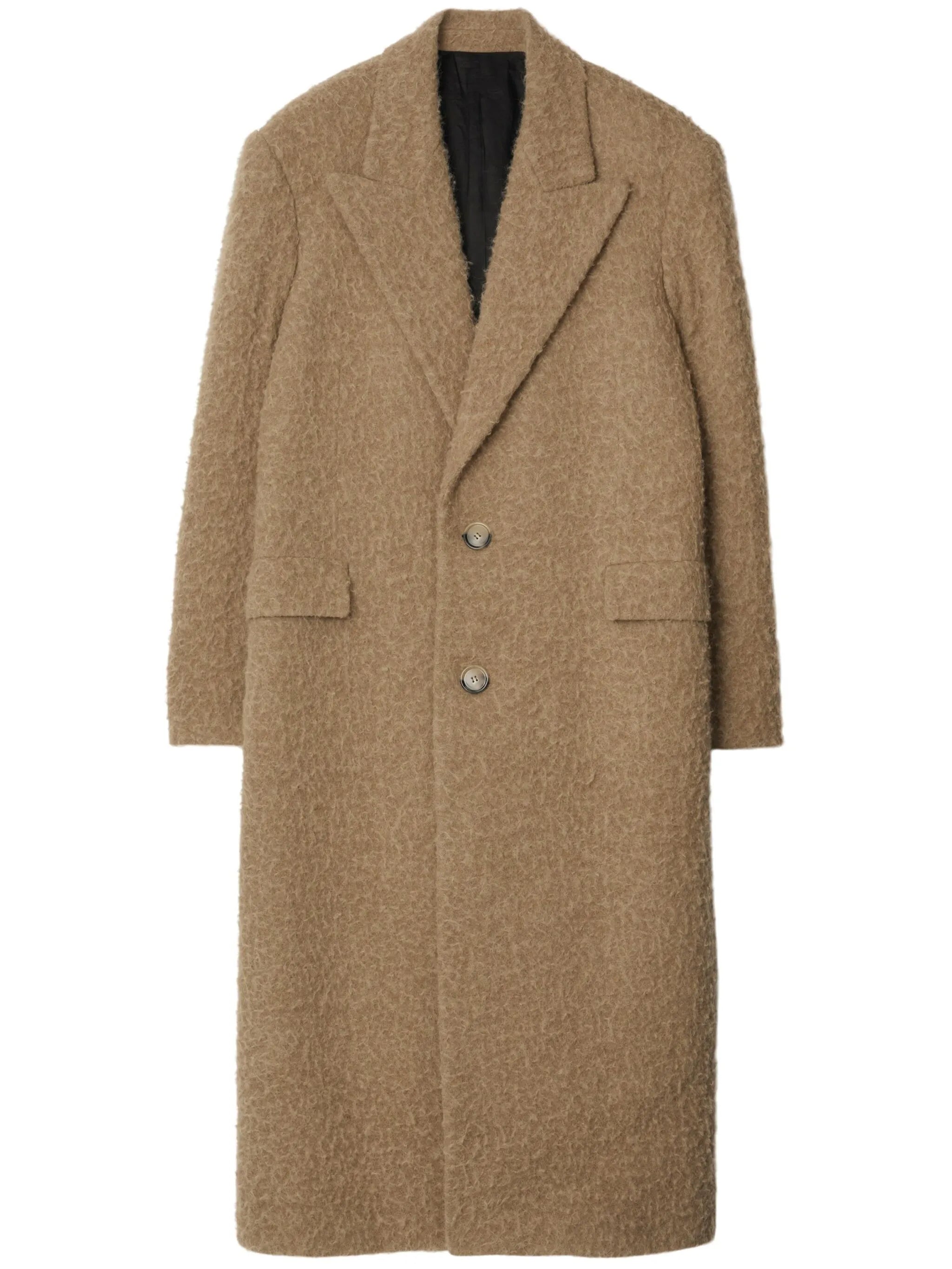 buttoned coat
