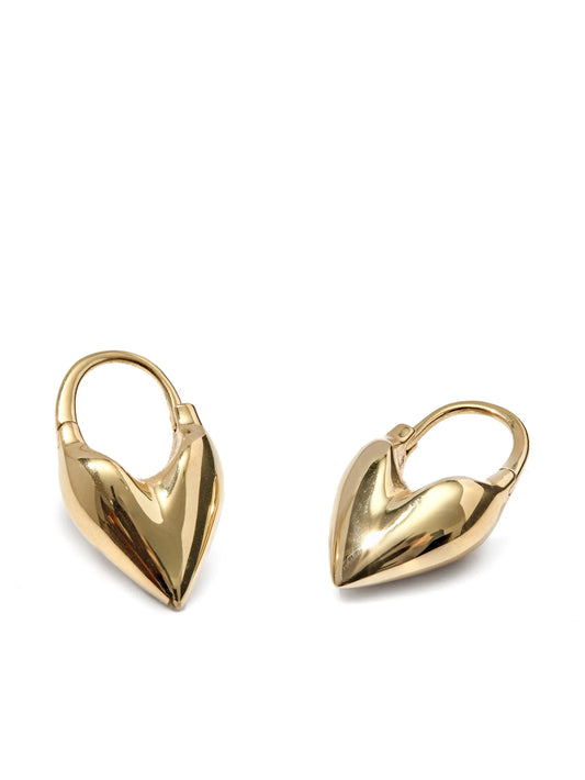 roscida heart hoop earrings