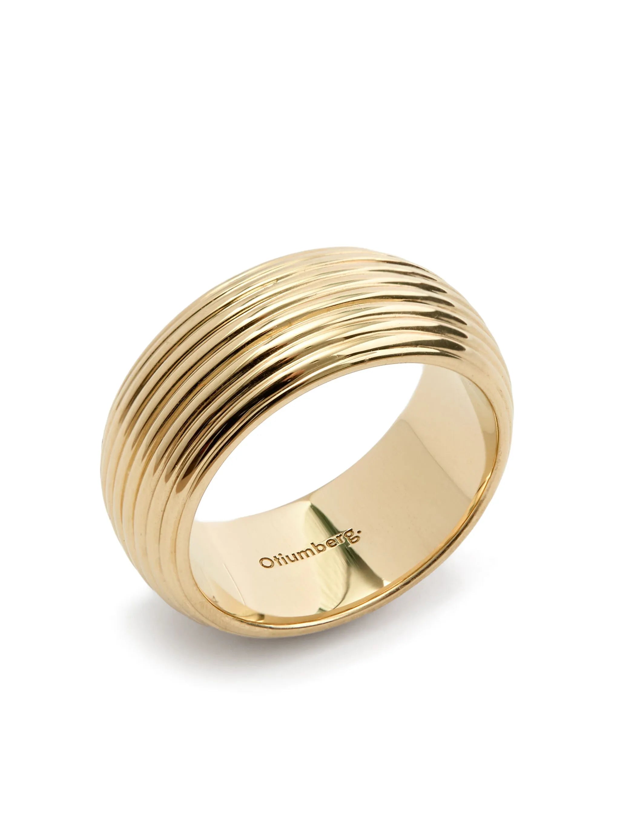 wide ridged ring