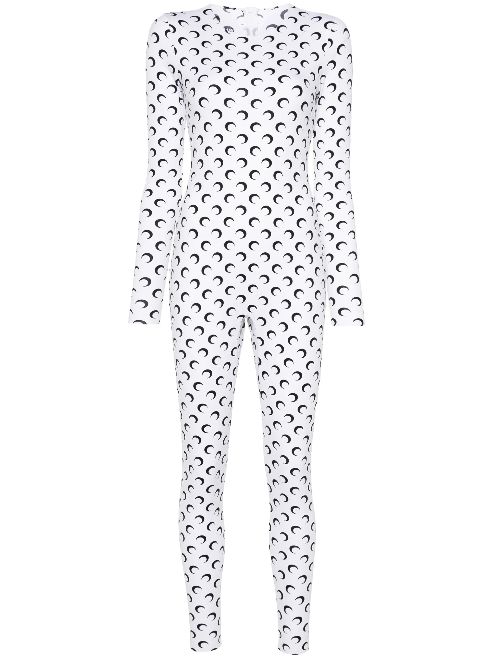 logo-print jersey catsuit