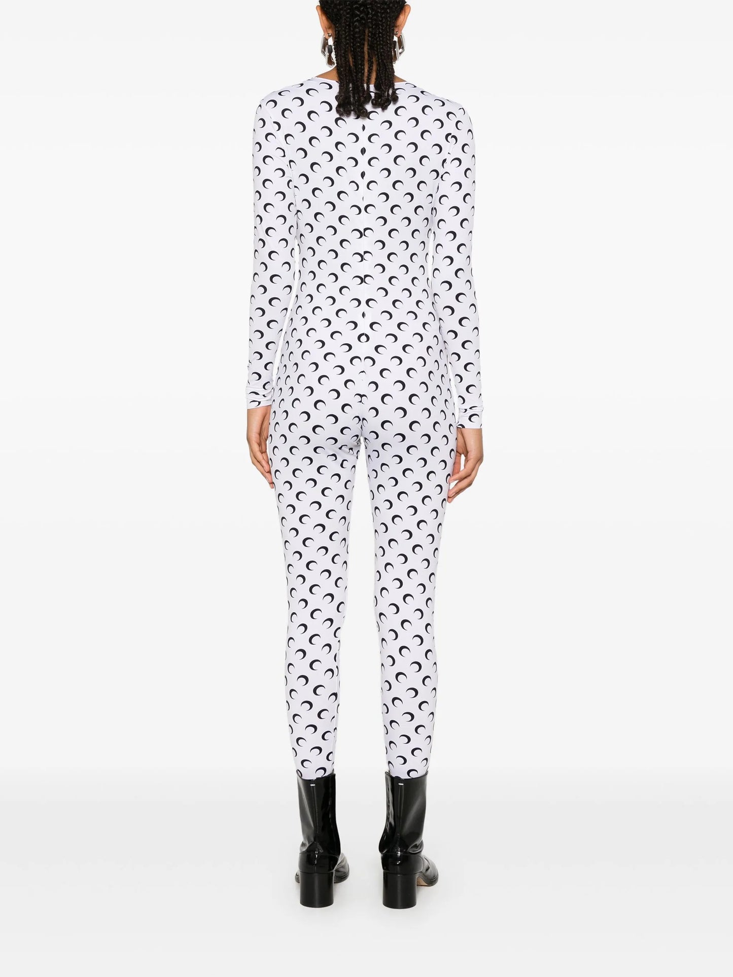 logo-print jersey catsuit