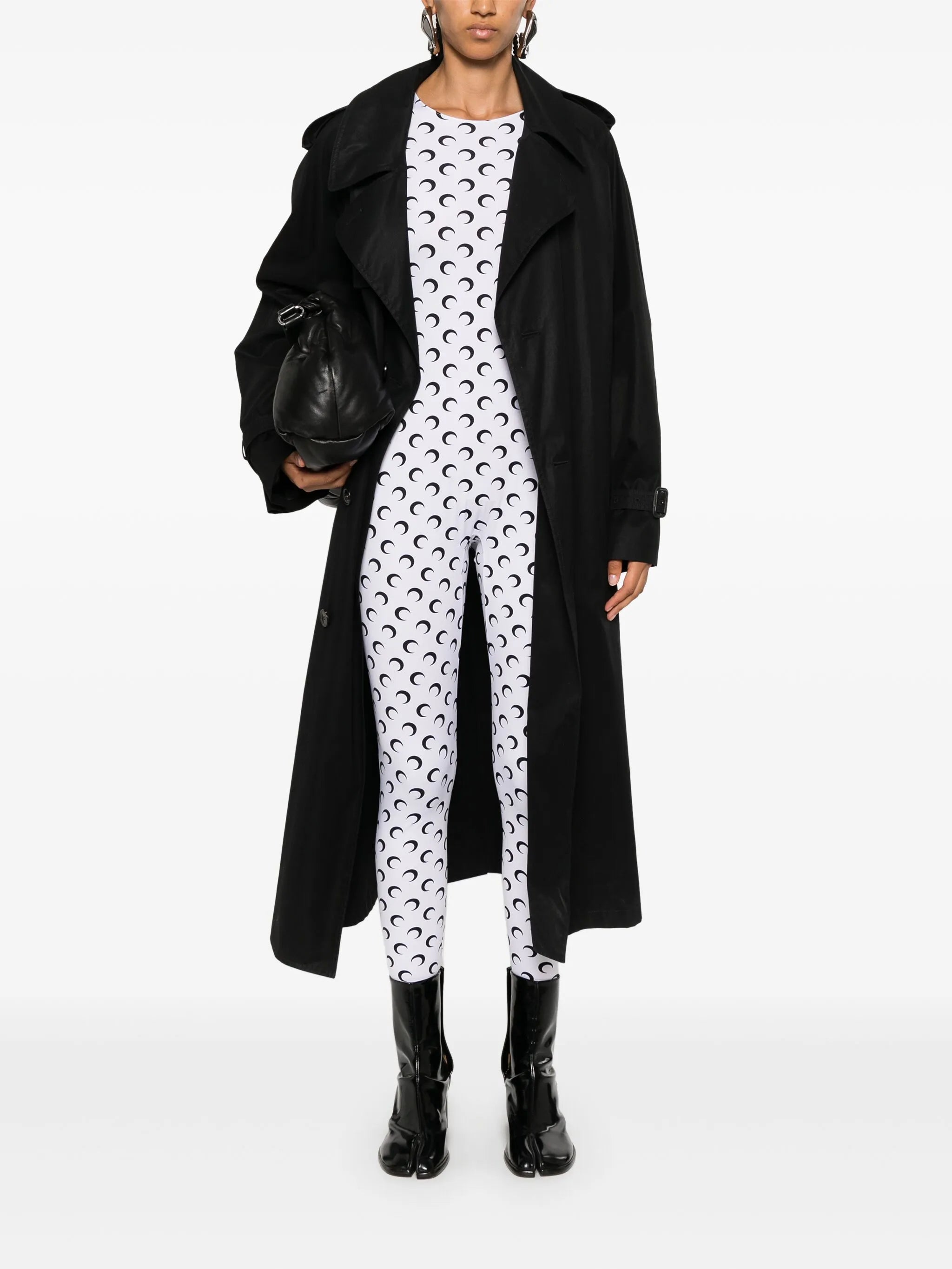 logo-print jersey catsuit
