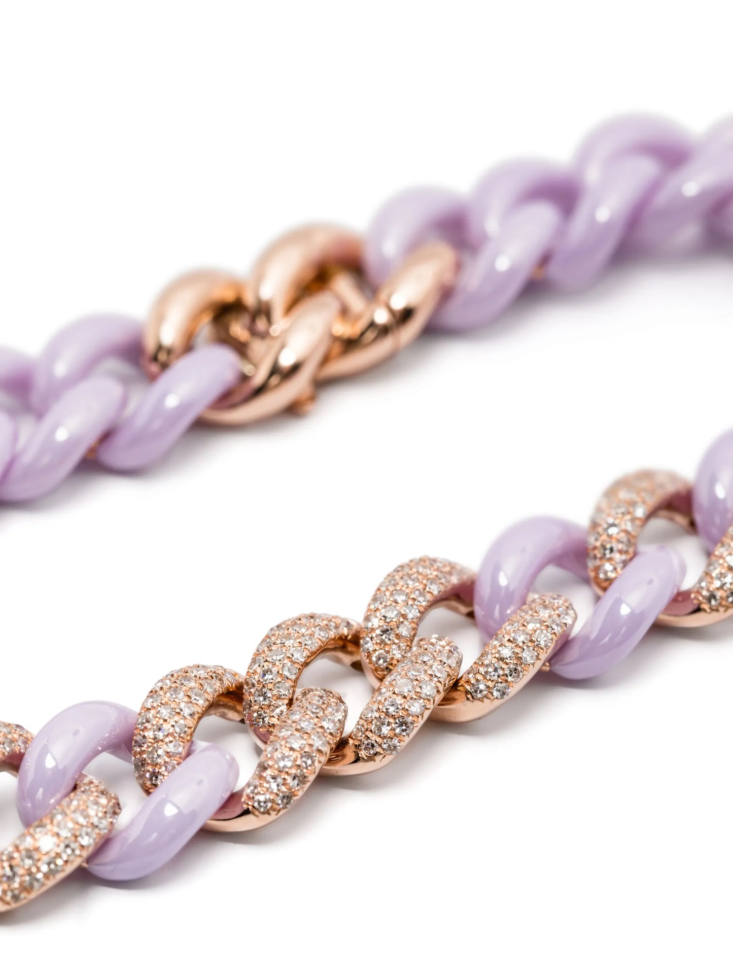 18CT rose gold diamond bracelet
