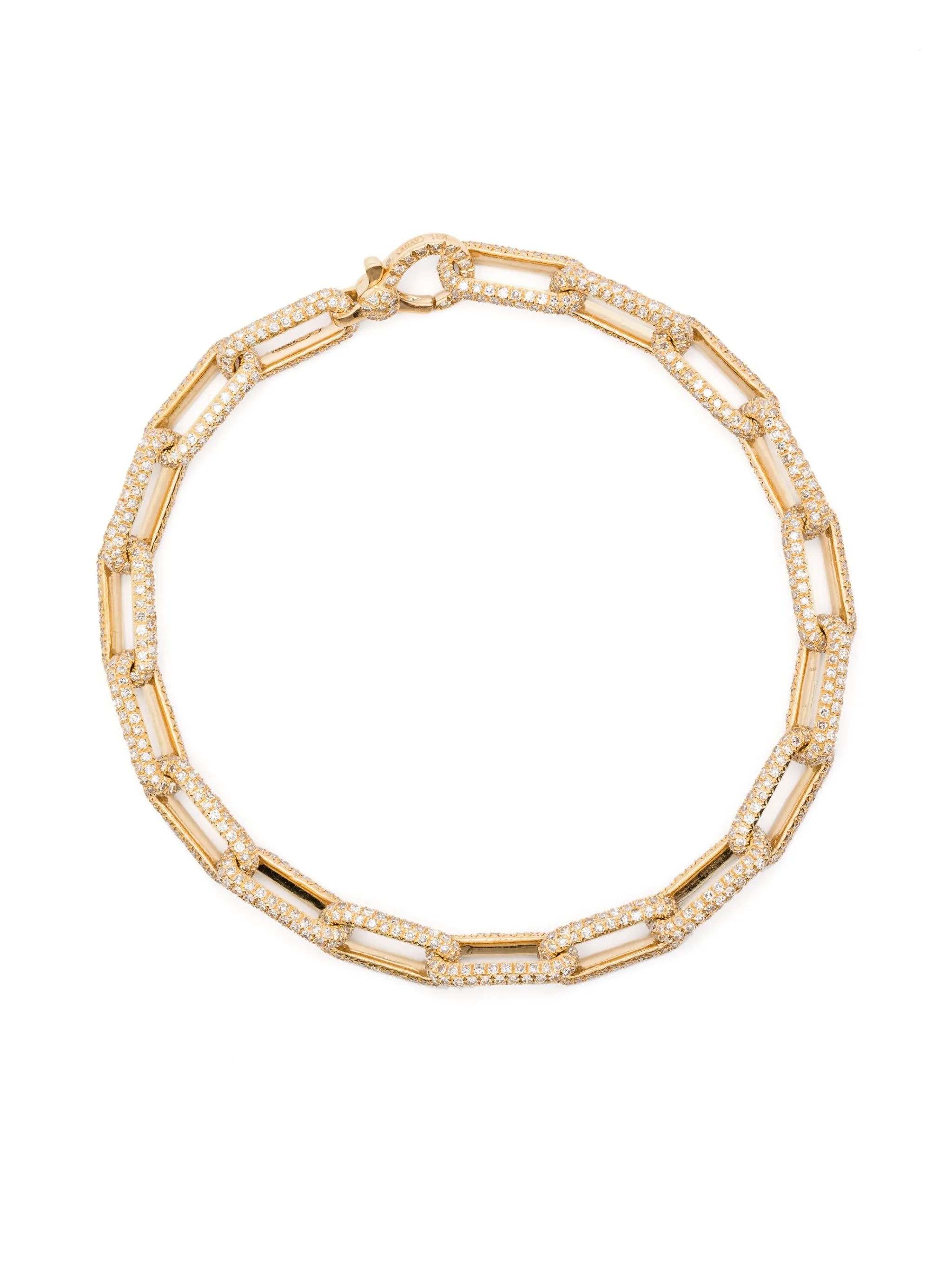 18CT yellow gold diamonds bracelet